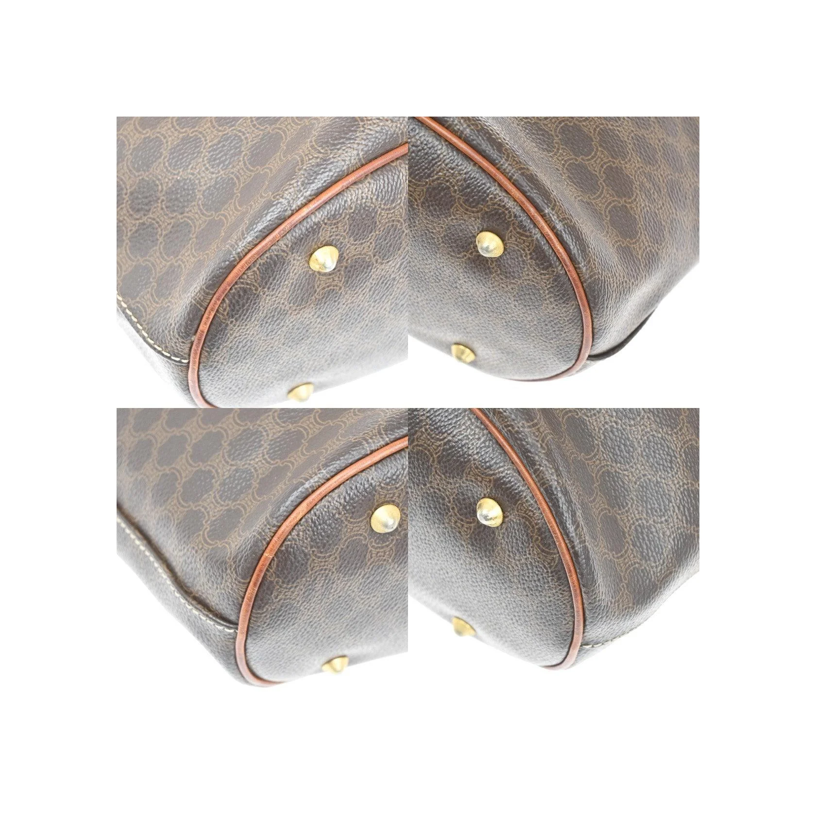 Tote Bag Celine Vintage Macadam - Brown - Image 9