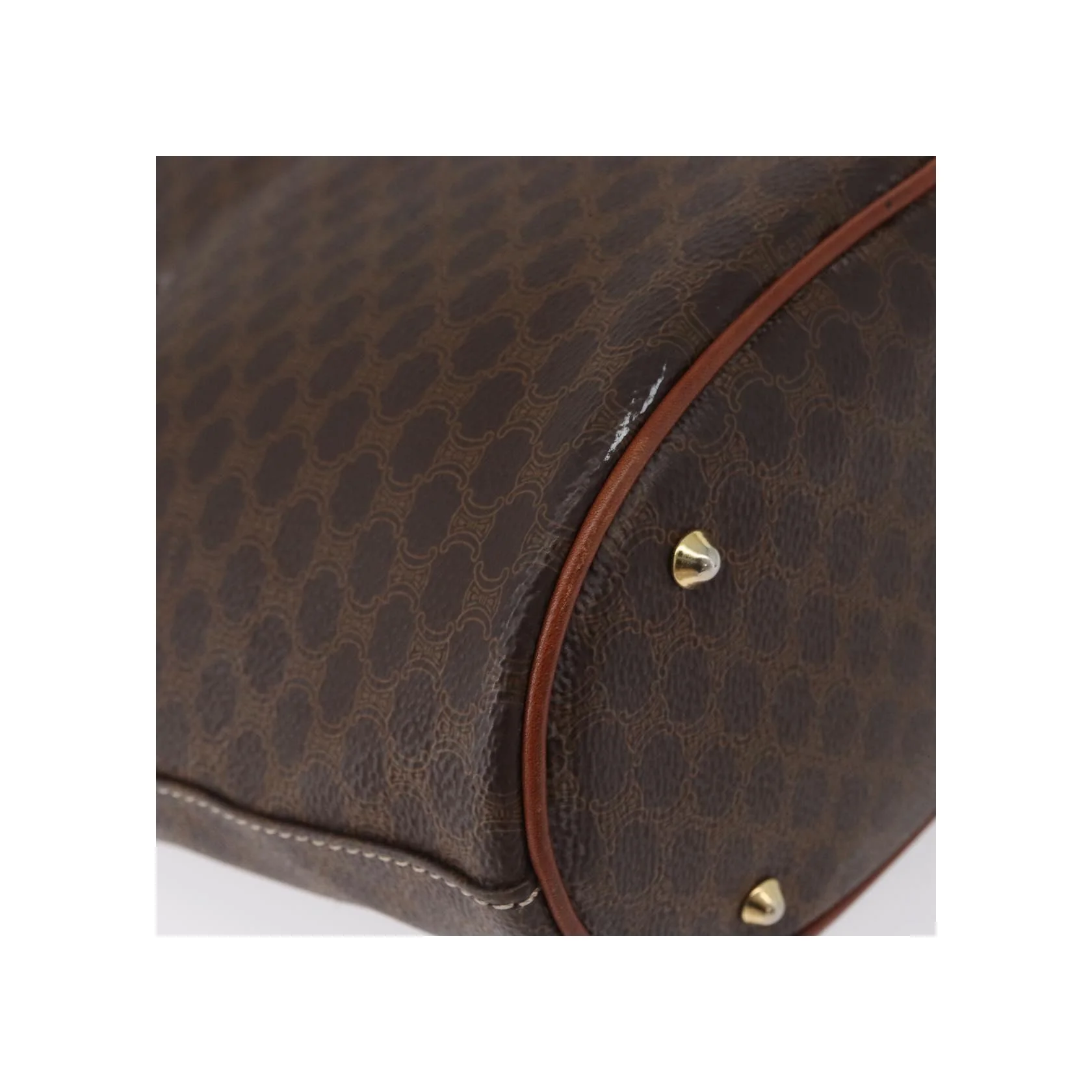 Tote Bag Celine Vintage Macadam - Brown - Image 11