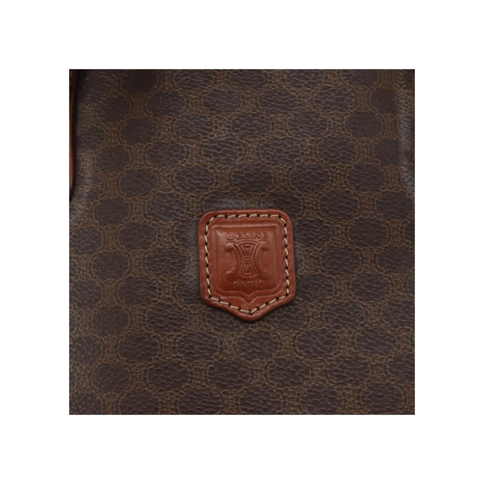 Tote Bag Celine Vintage Macadam - Brown - Image 16