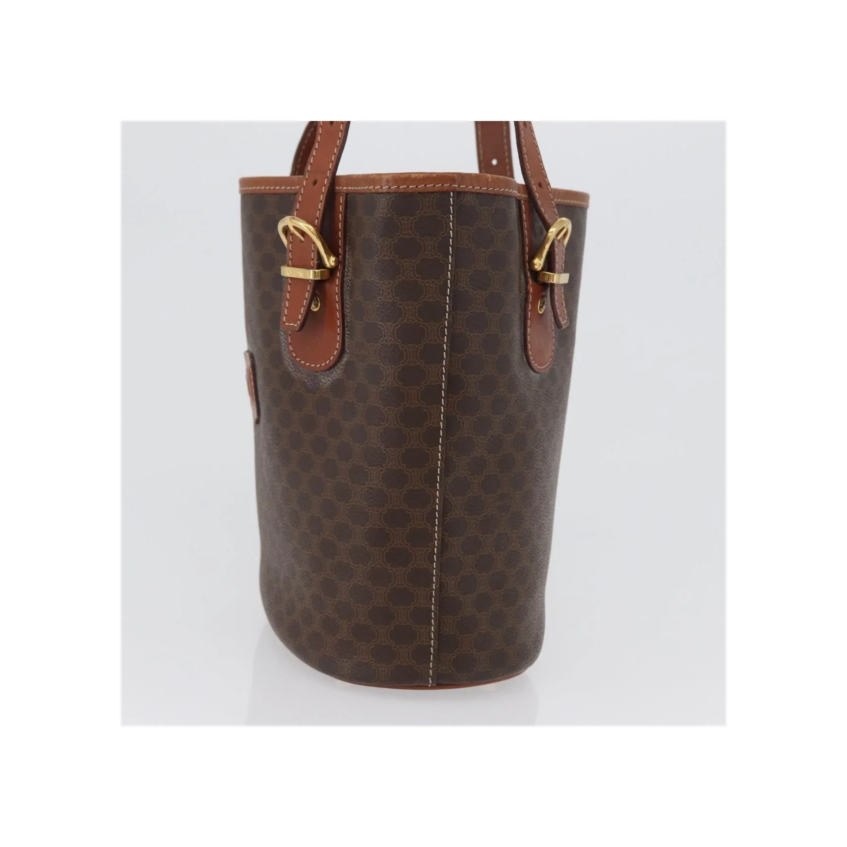 Tote Bag Celine Vintage Macadam - Brown - Image 3