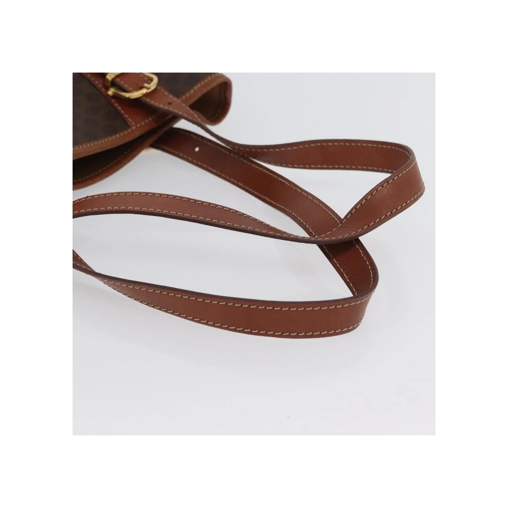 Tote Bag Celine Vintage Macadam - Brown - Image 7