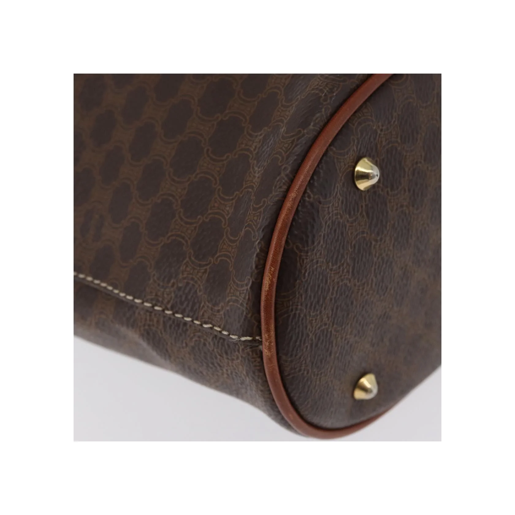 Tote Bag Celine Vintage Macadam - Brown - Image 8