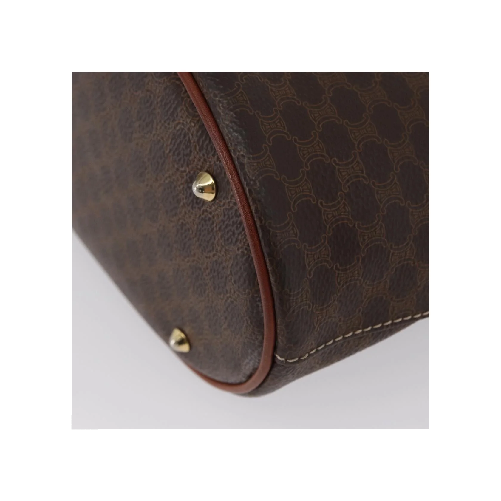 Tote Bag Celine Vintage Macadam - Brown - Image 9