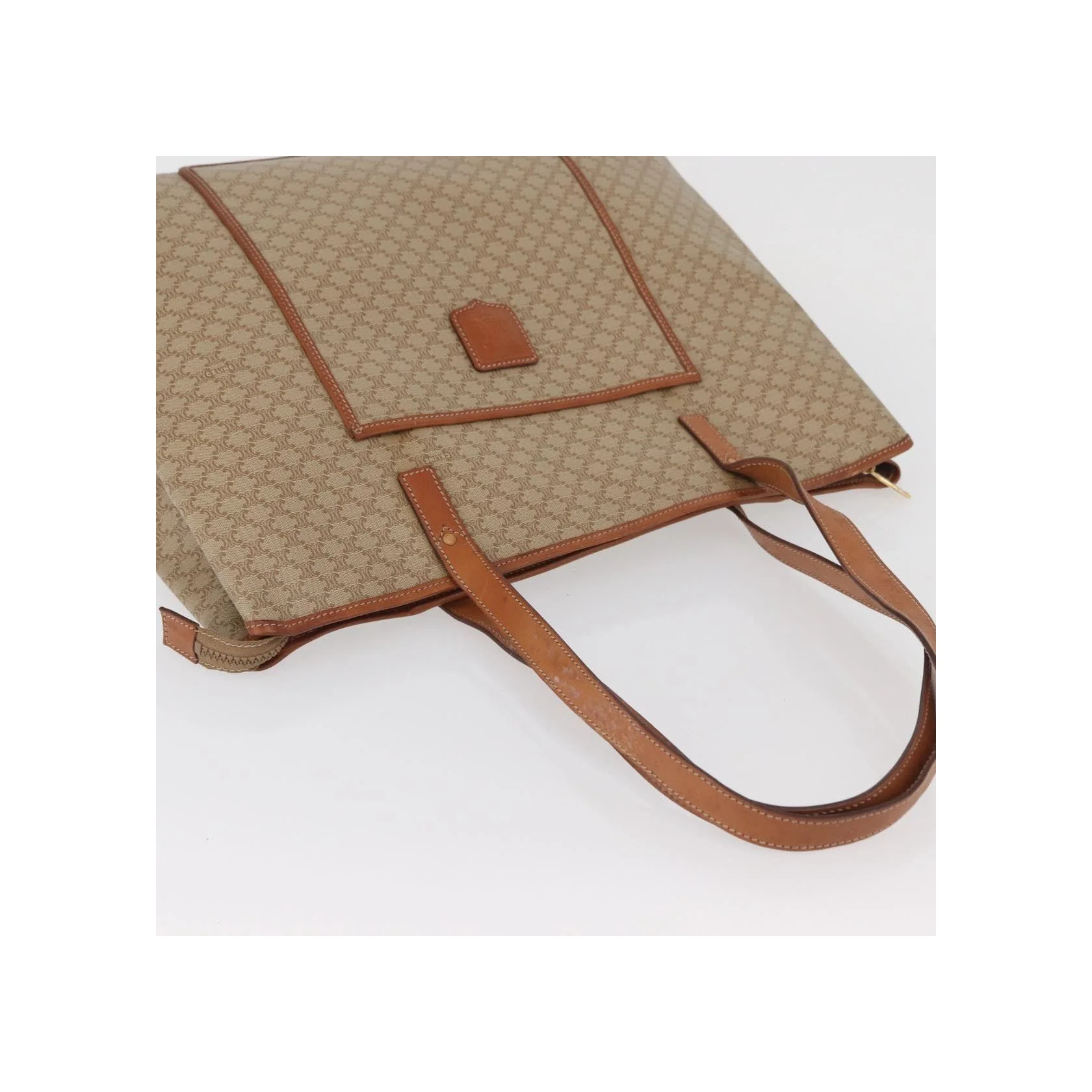 Tote Bag Celine Vintage Macadam - Beige - Image 8