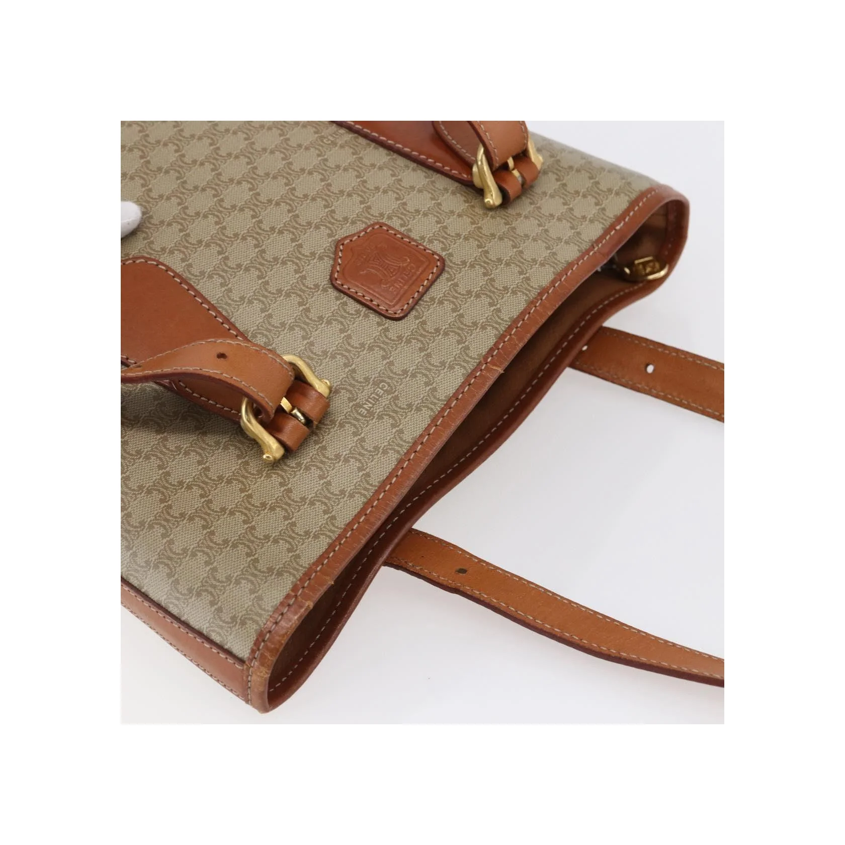 Tote Bag Celine Vintage Macadam - Beige - Image 17