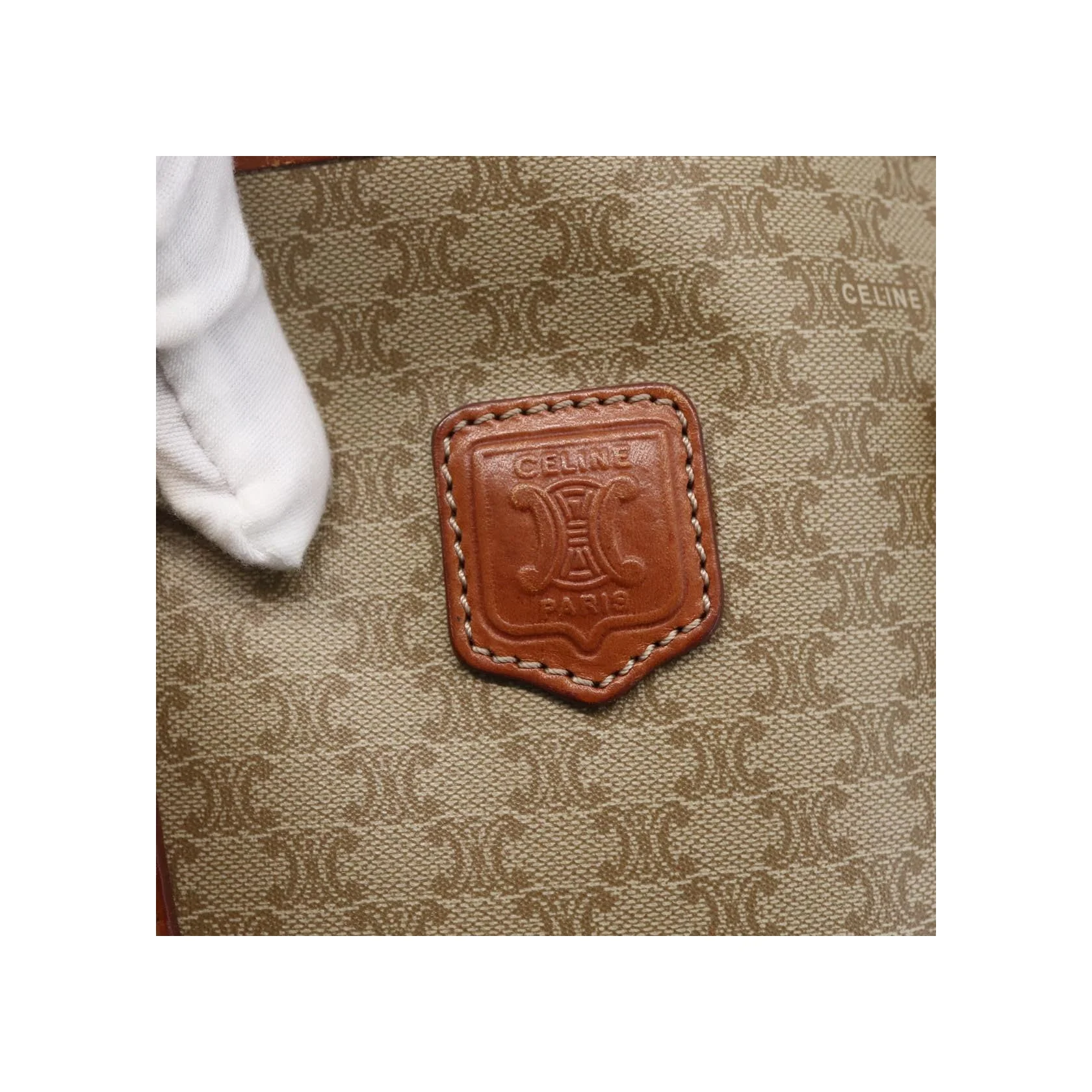 Tote Bag Celine Vintage Macadam - Beige - Image 20