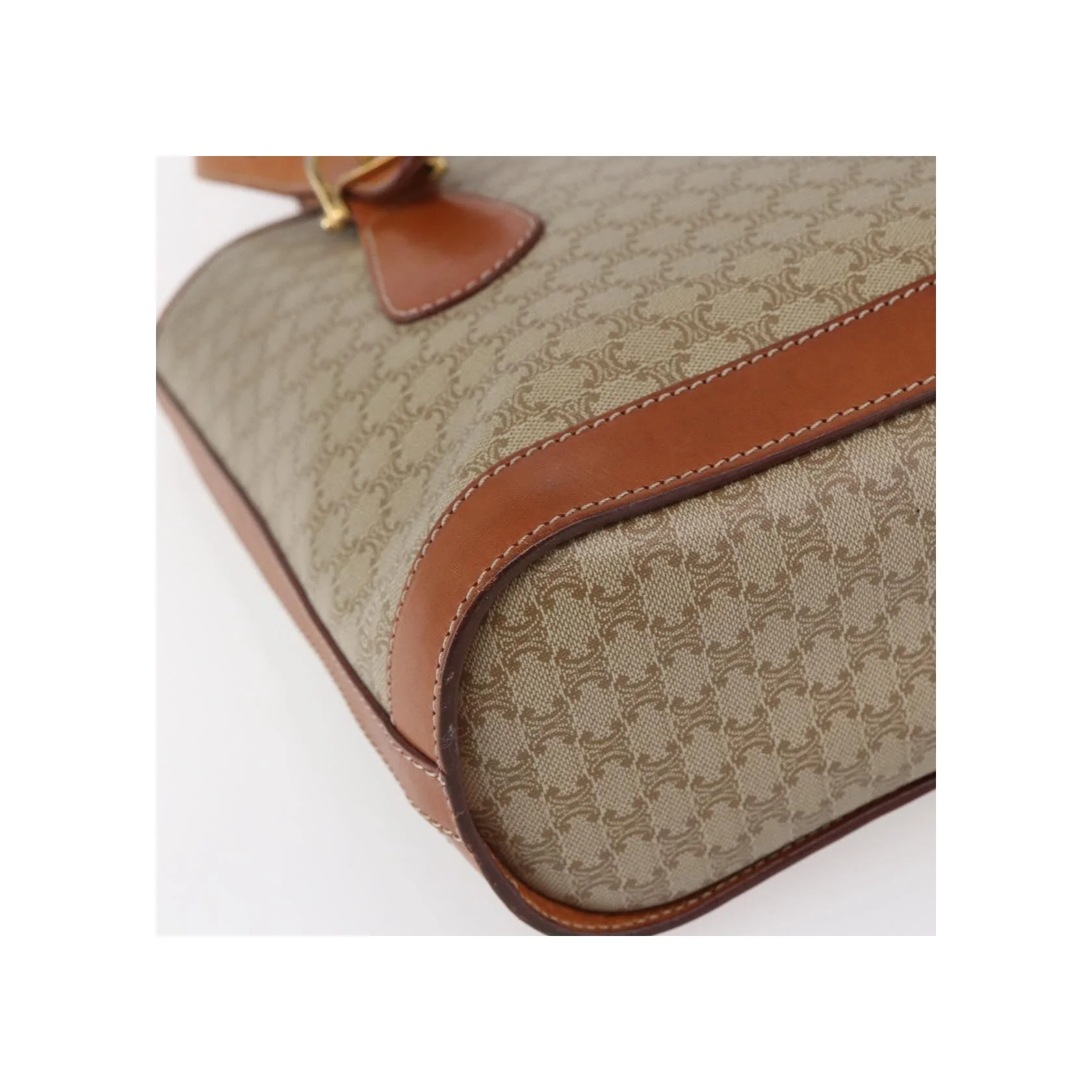 Tote Bag Celine Vintage Macadam - Beige - Image 9