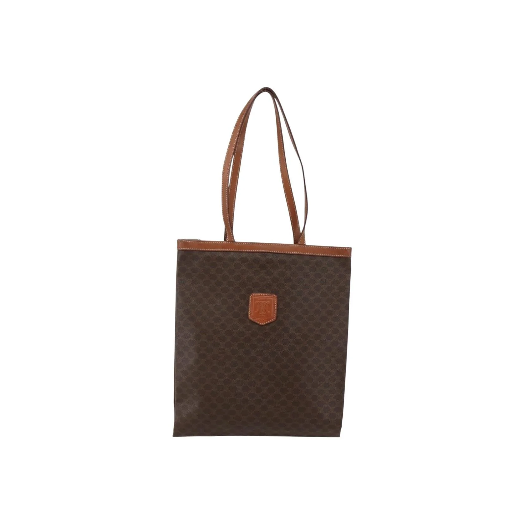 Tote Bag Celine Vintage Macadam - Brown - Image 17