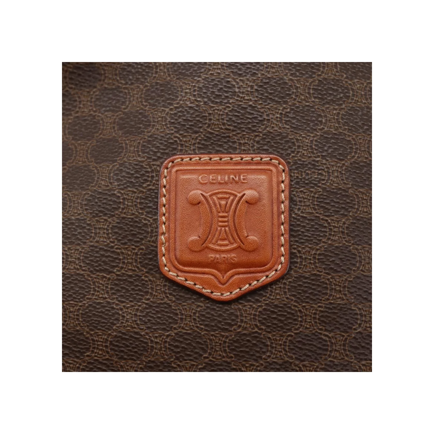 Tote Bag Celine Vintage Macadam - Brown - Image 18