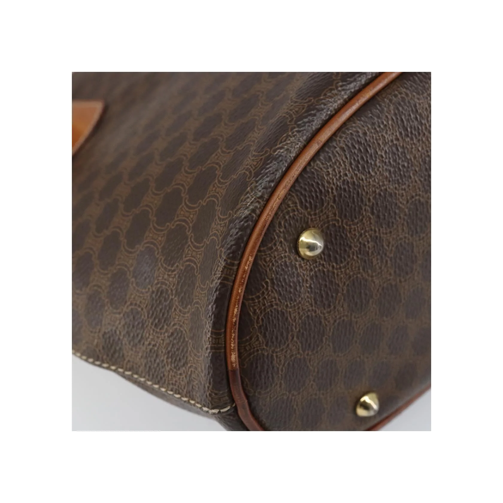 Tote Bag Celine Vintage Macadam - Brown - Image 10