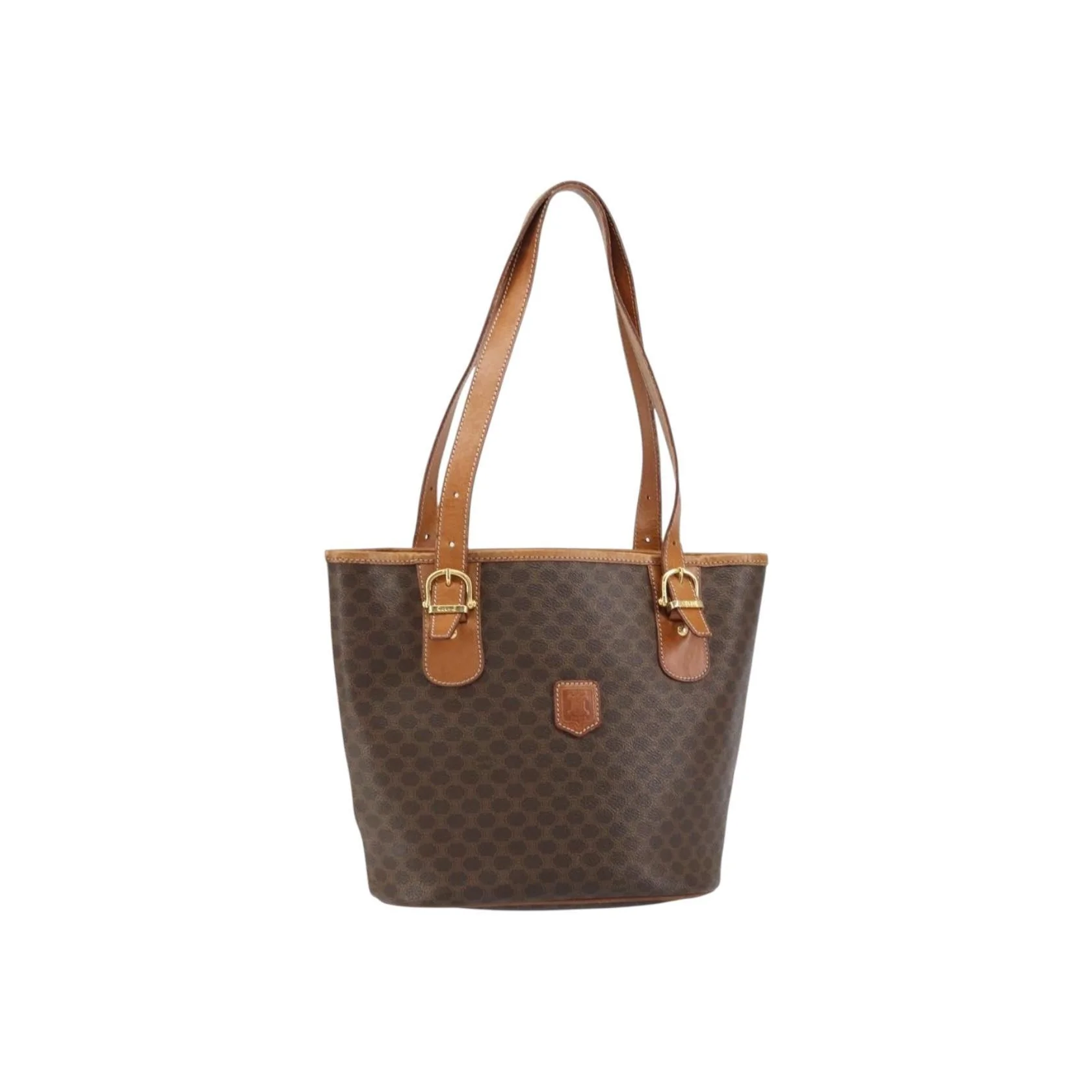 Tote Bag Celine Vintage Macadam - Brown - Image 14