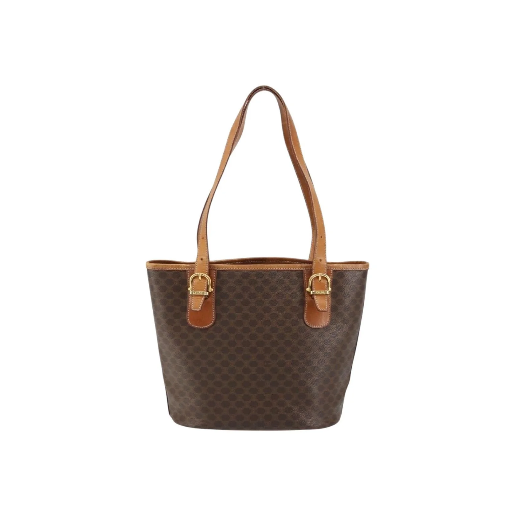 Tote Bag Celine Vintage Macadam - Brown - Image 2