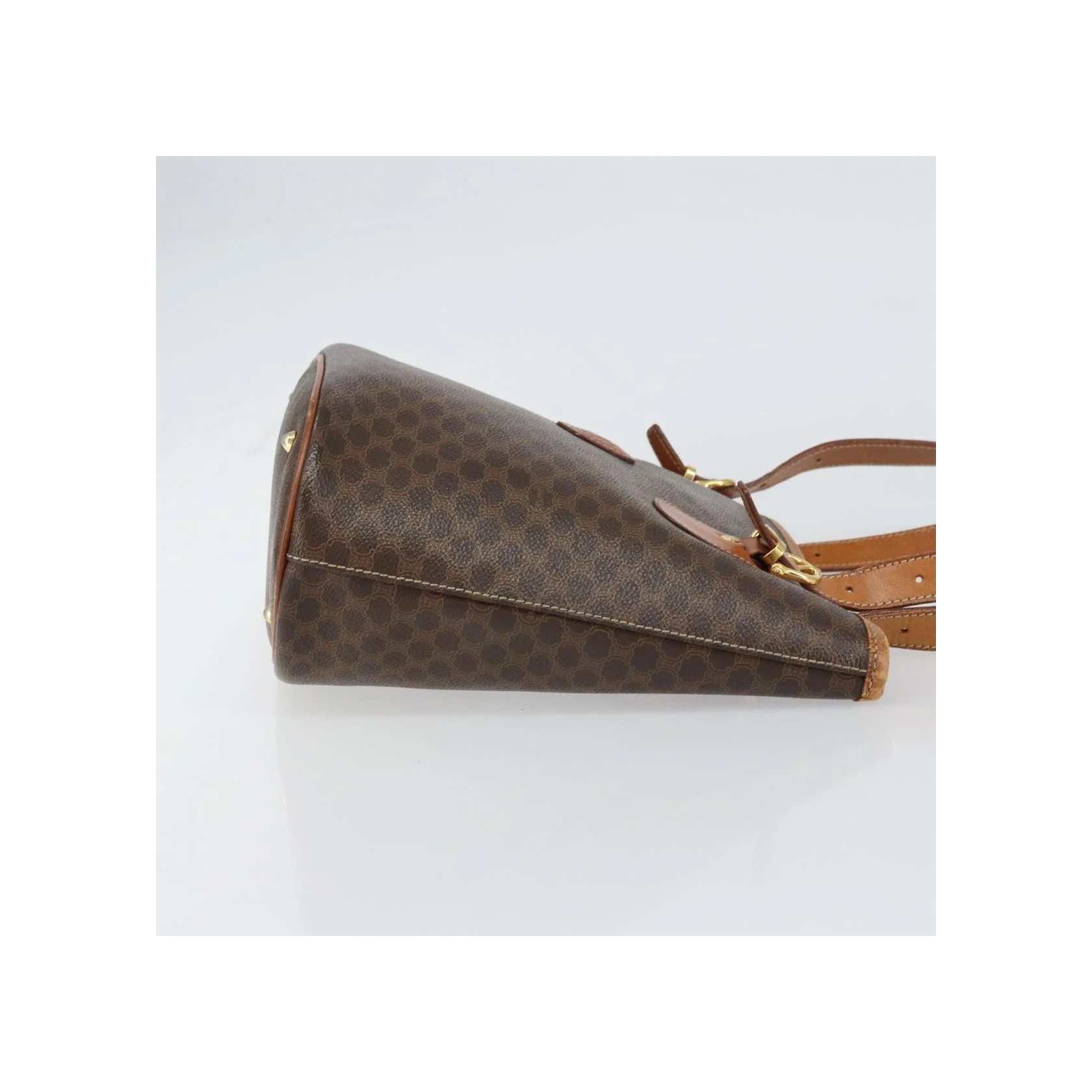 Tote Bag Celine Vintage Macadam - Brown - Image 3