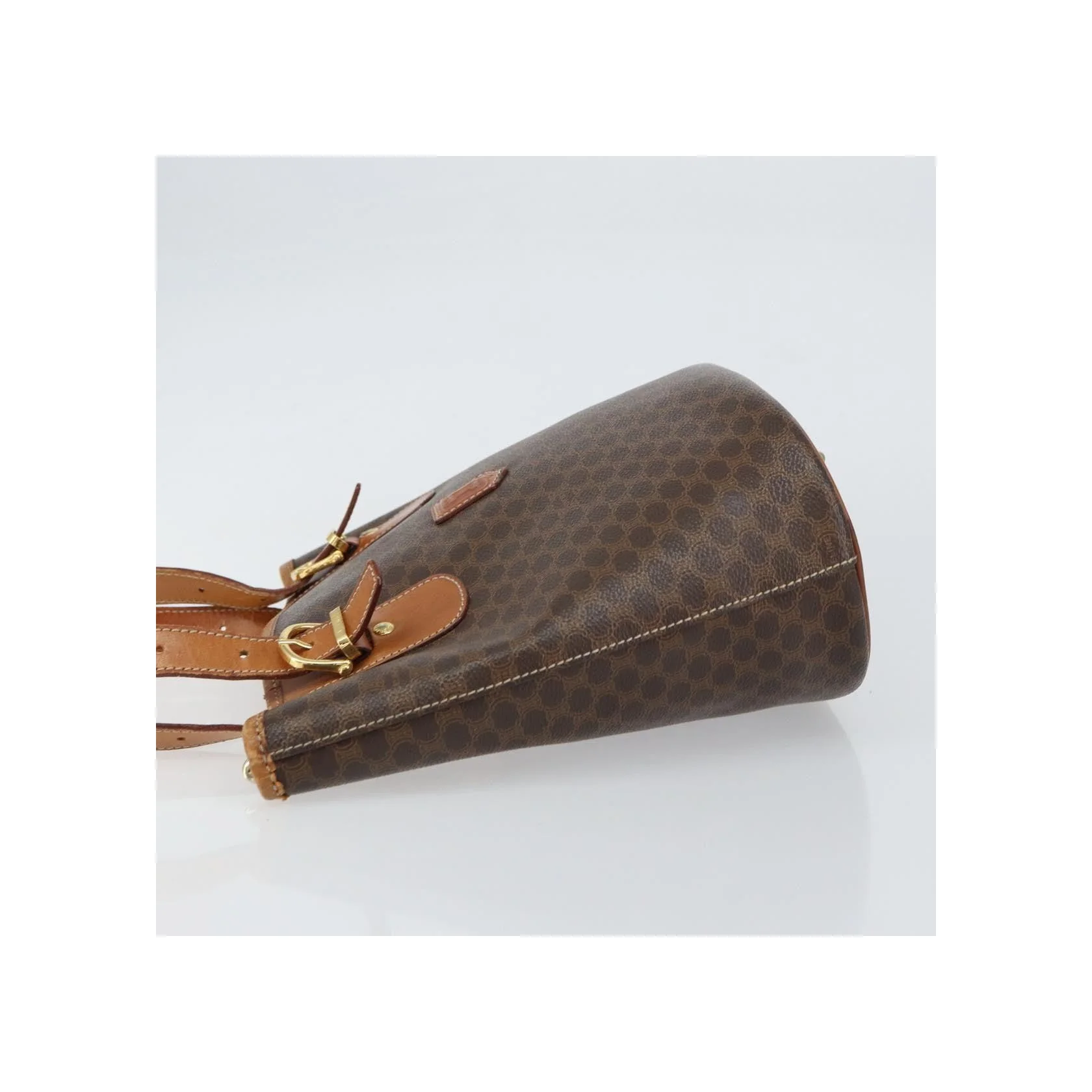 Tote Bag Celine Vintage Macadam - Brown - Image 4