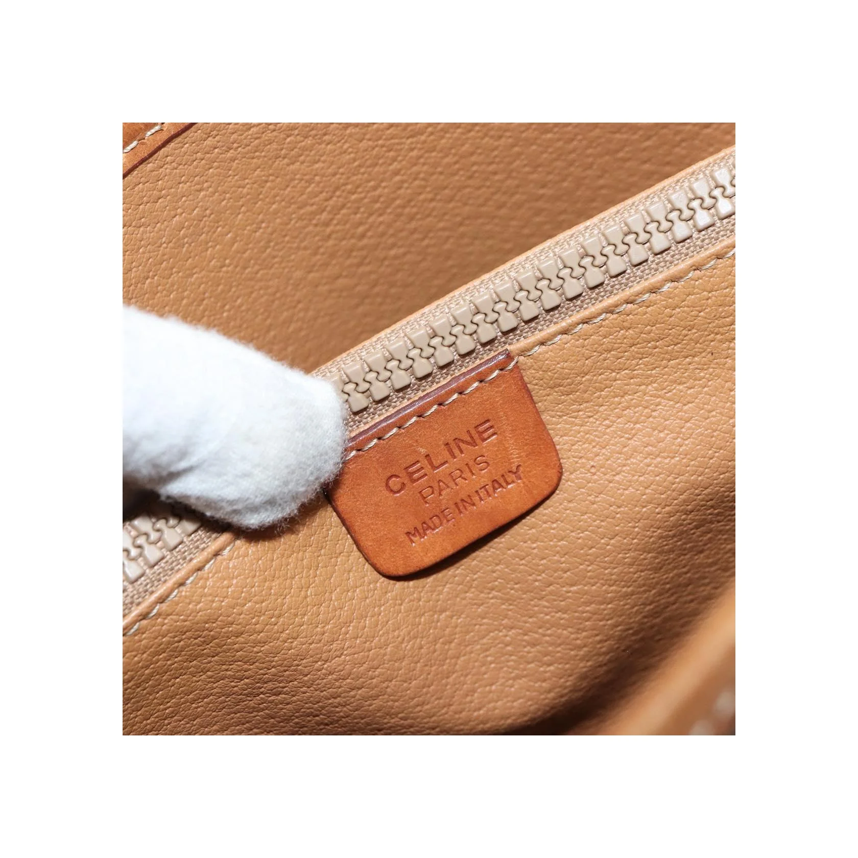 Tote Bag Celine Vintage Macadam - Brown - Image 6