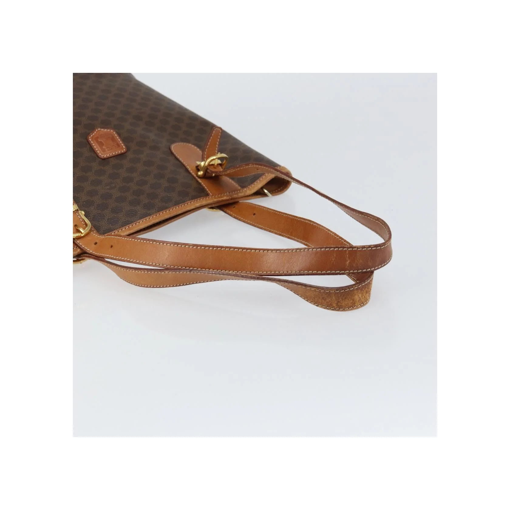 Tote Bag Celine Vintage Macadam - Brown - Image 8