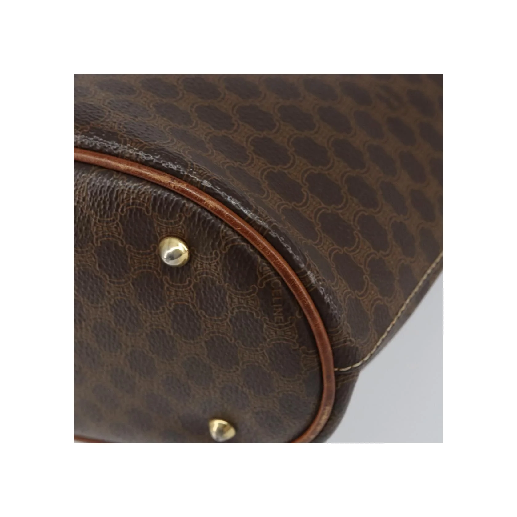 Tote Bag Celine Vintage Macadam - Brown - Image 9