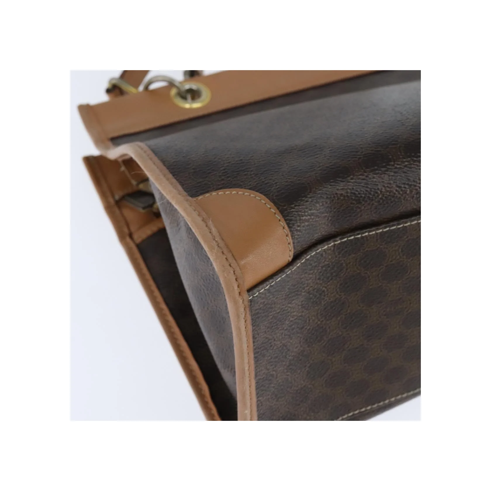 Tote Bag Celine Vintage Macadam - Brown - Image 10