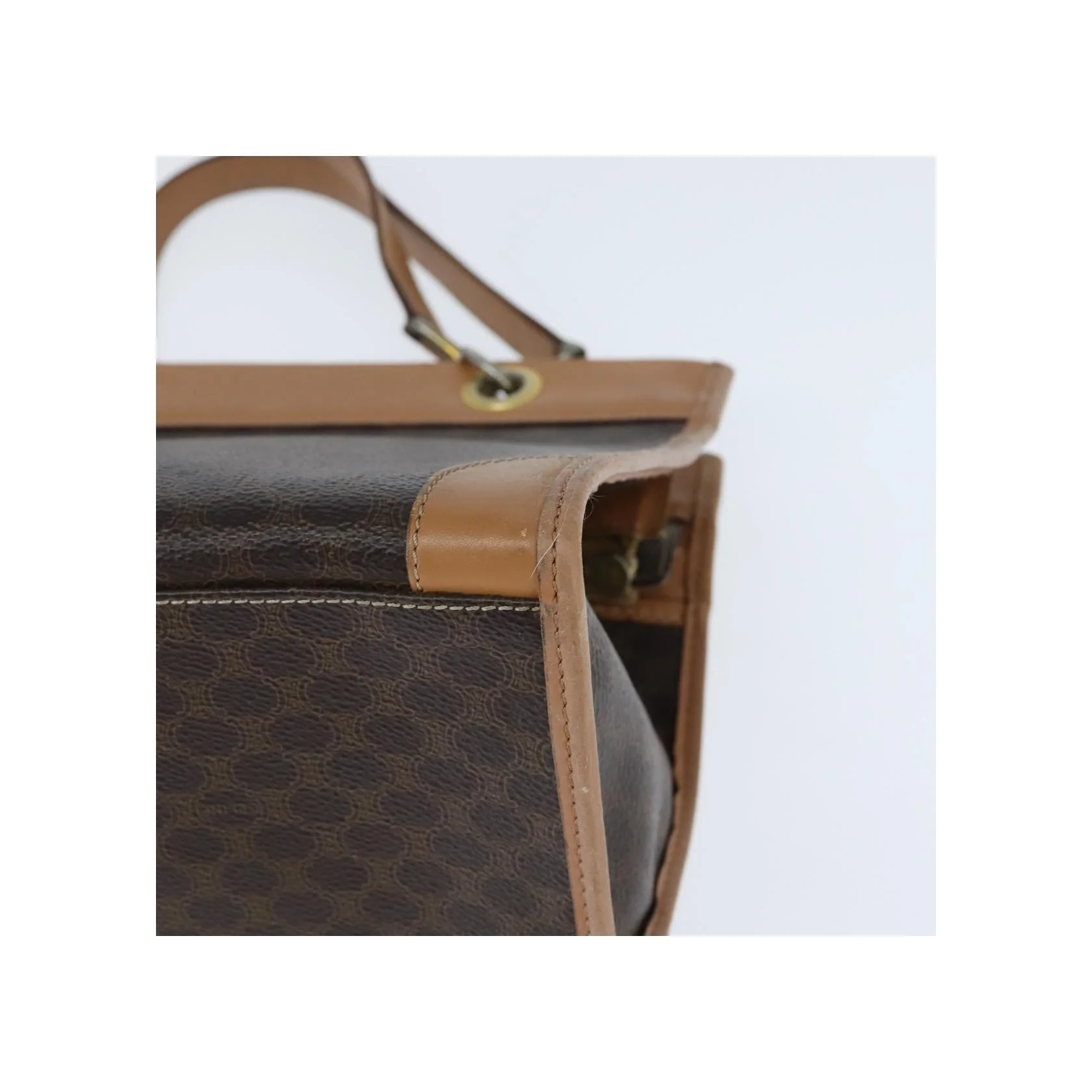 Tote Bag Celine Vintage Macadam - Brown - Image 9