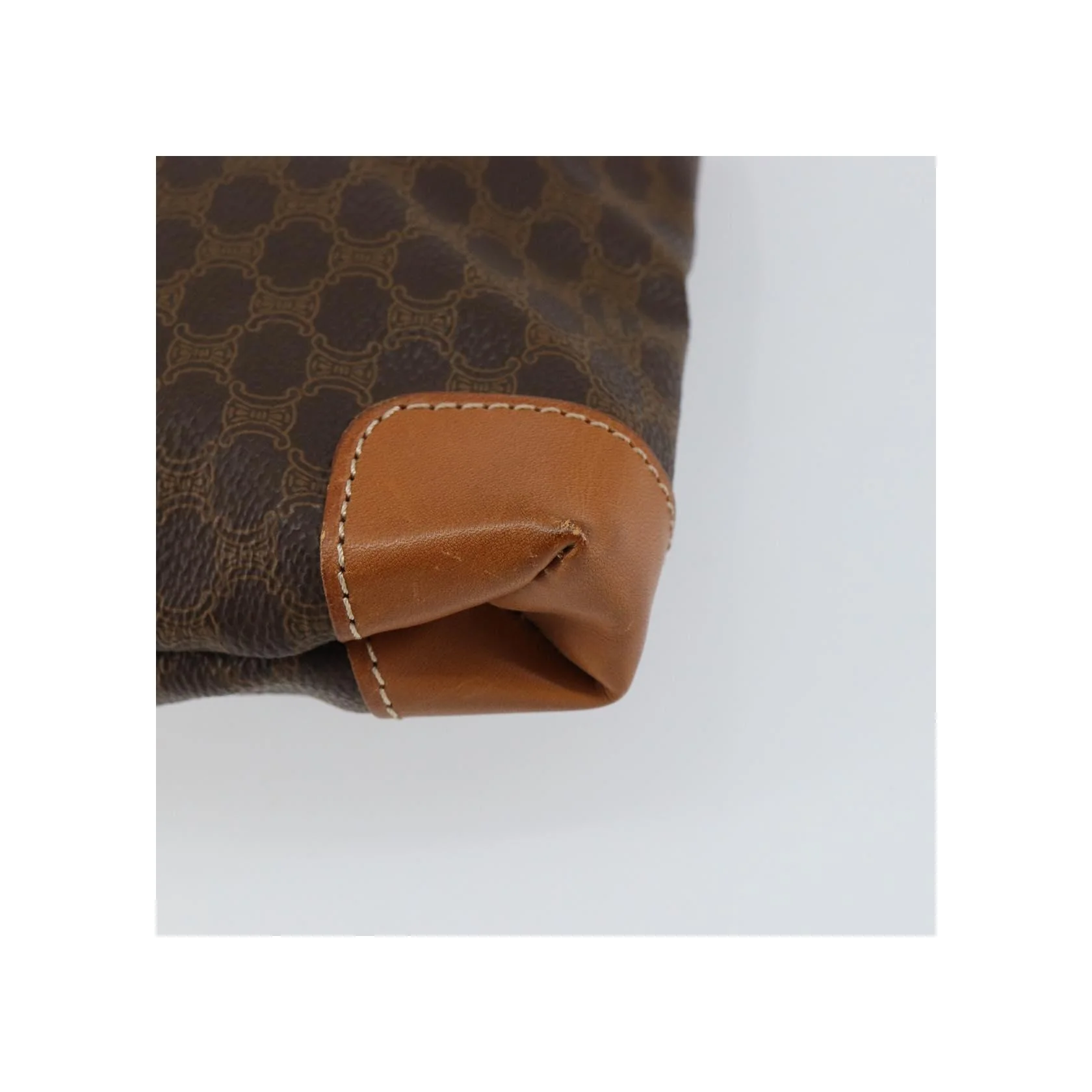 Tote Bag Celine Vintage Macadam - Brown - Image 11