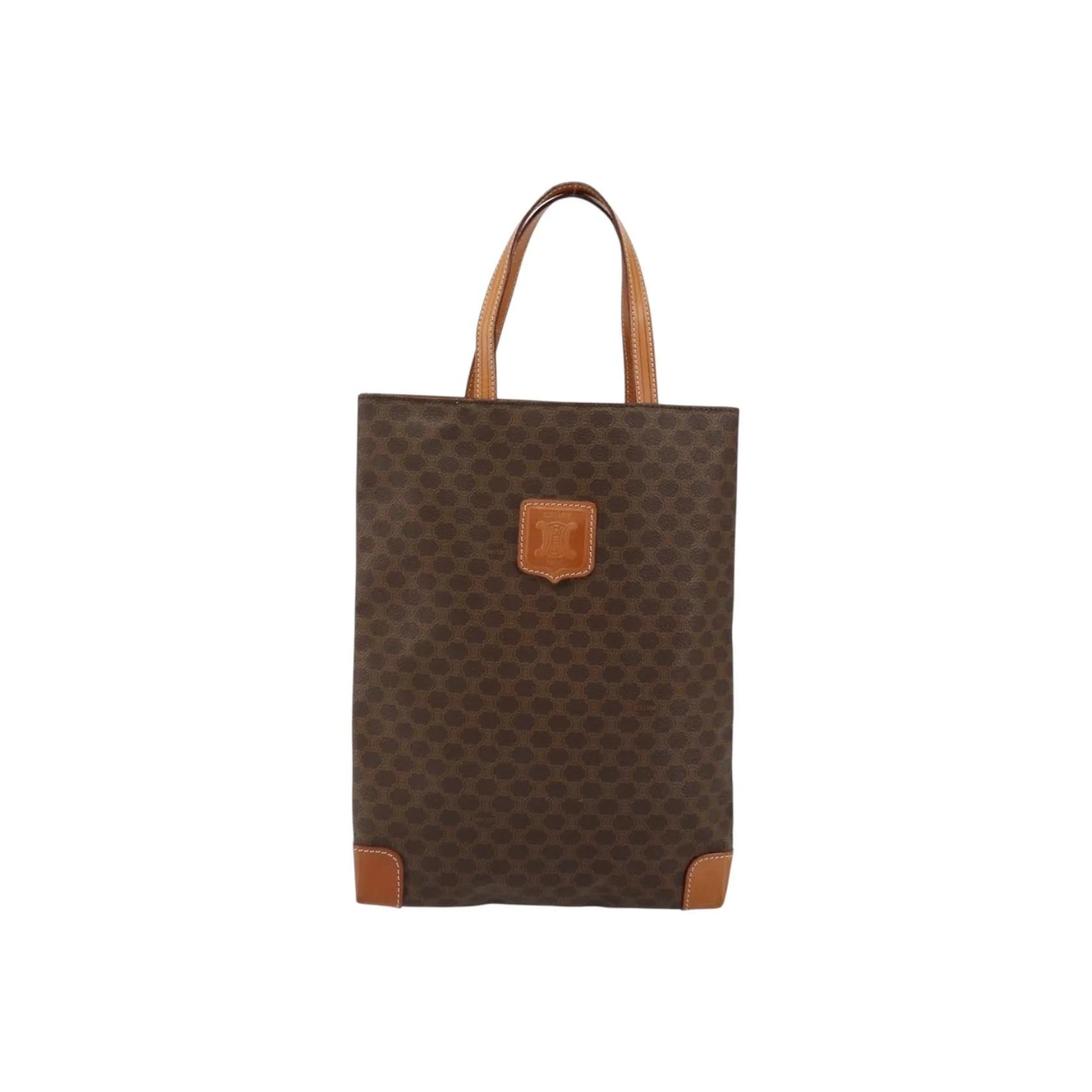 Tote Bag Celine Vintage Macadam - Brown - Image 17
