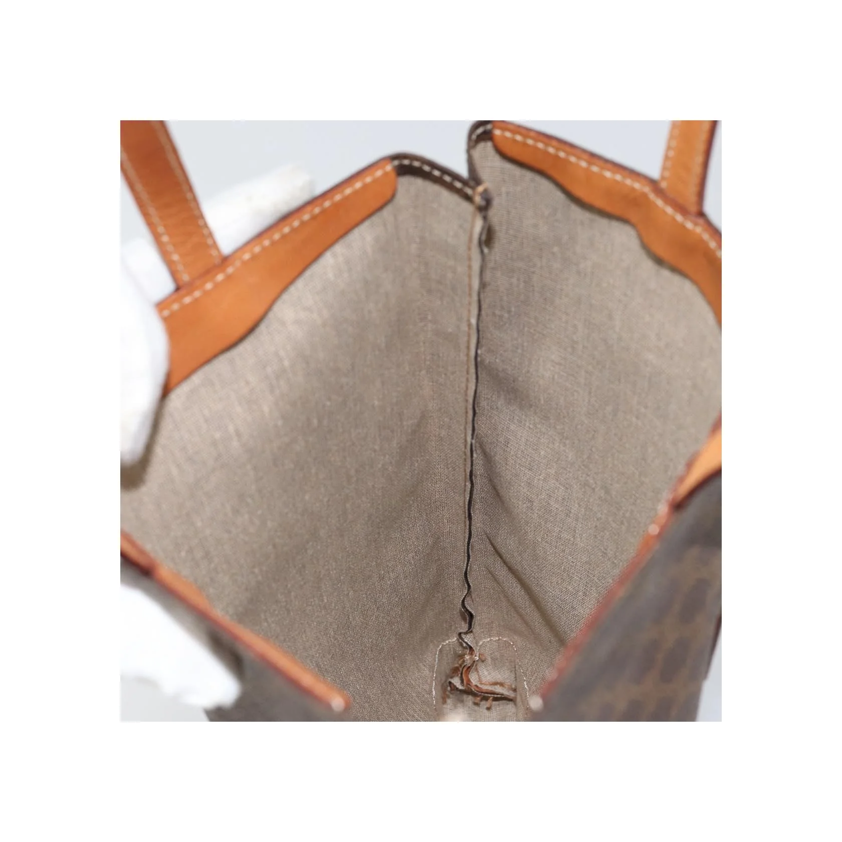 Tote Bag Celine Vintage Macadam - Brown - Image 18