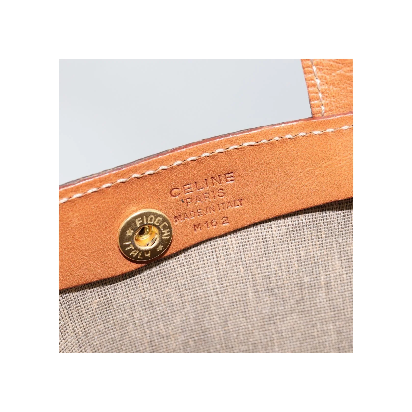 Tote Bag Celine Vintage Macadam - Brown - Image 6