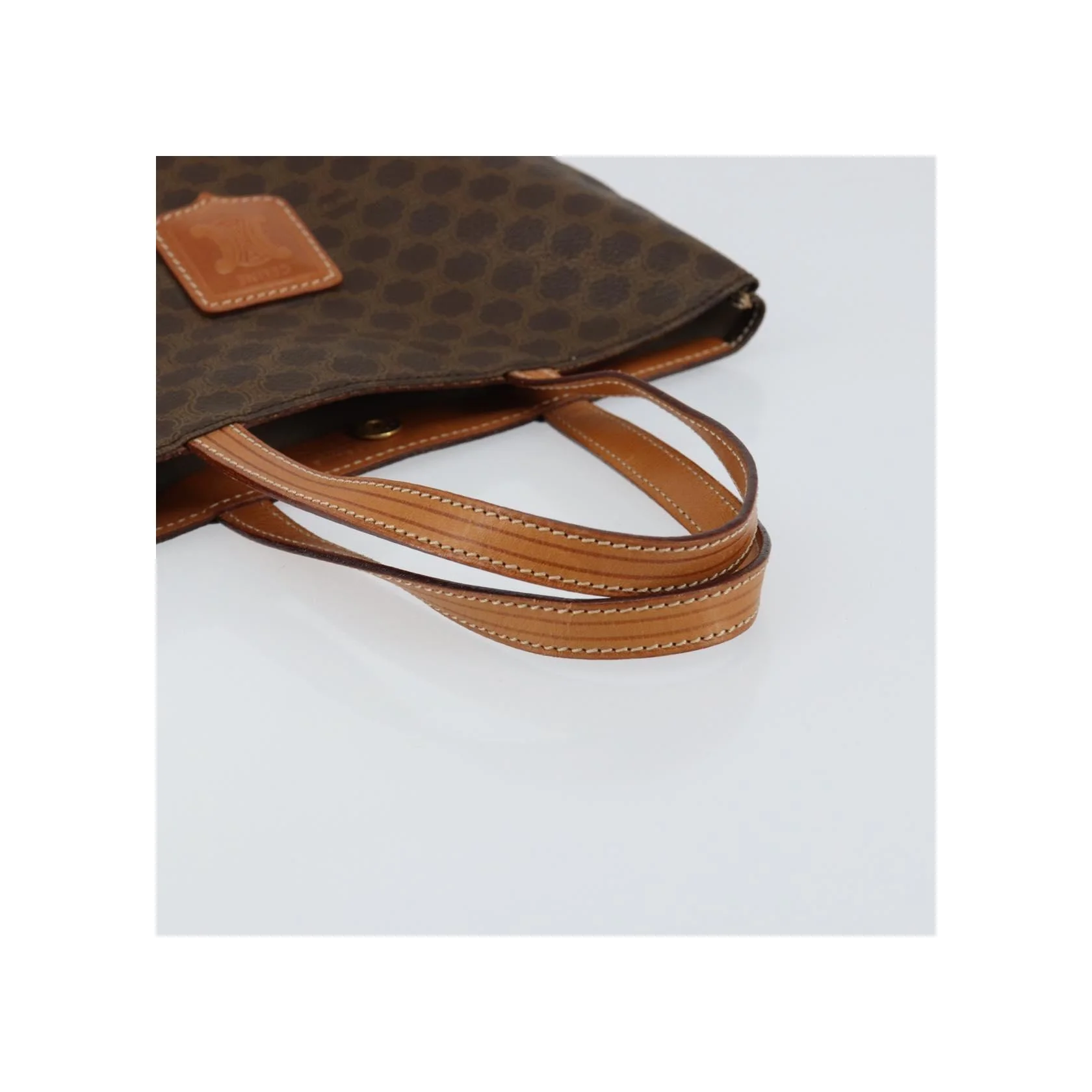 Tote Bag Celine Vintage Macadam - Brown - Image 7