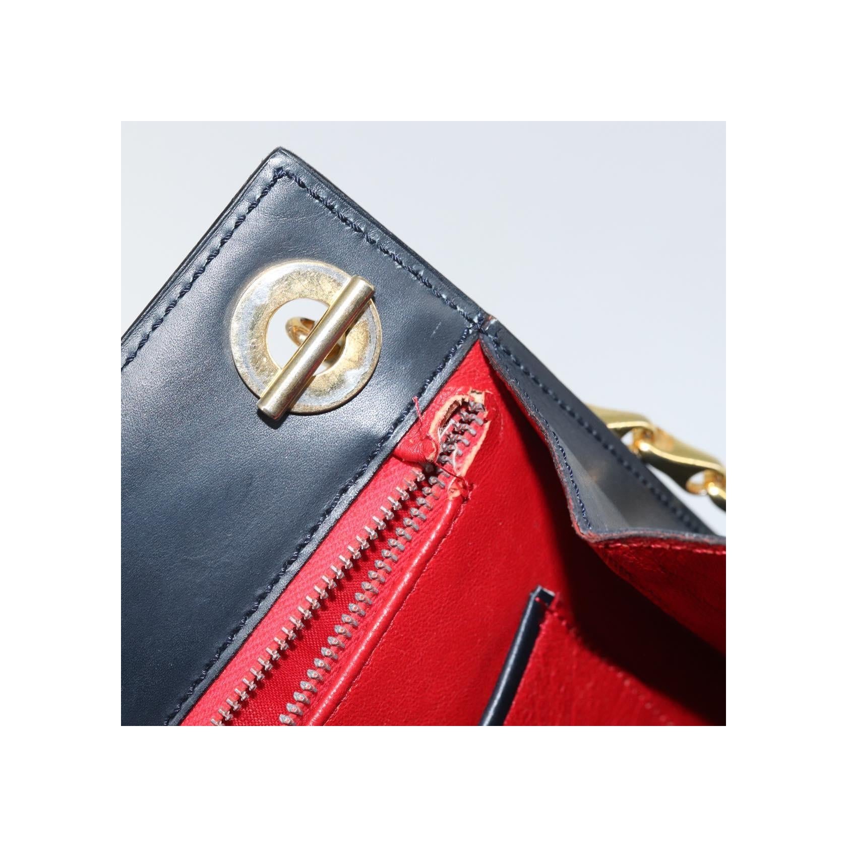 Sac À Bandoulière Celine Vintage - Navy - Image 13