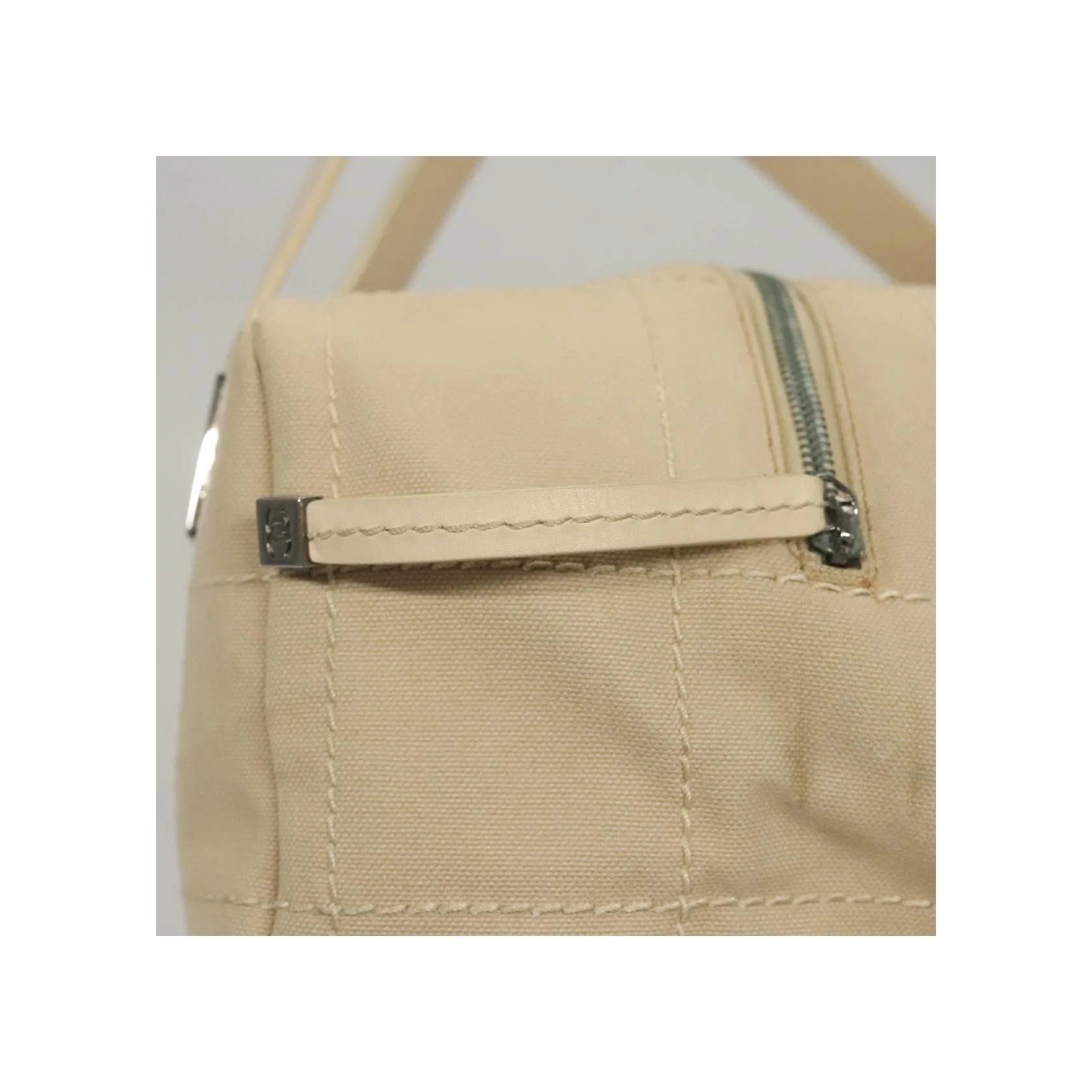 Sac Bowler Chanel Chocolate Bar Cc - Beige - Image 13