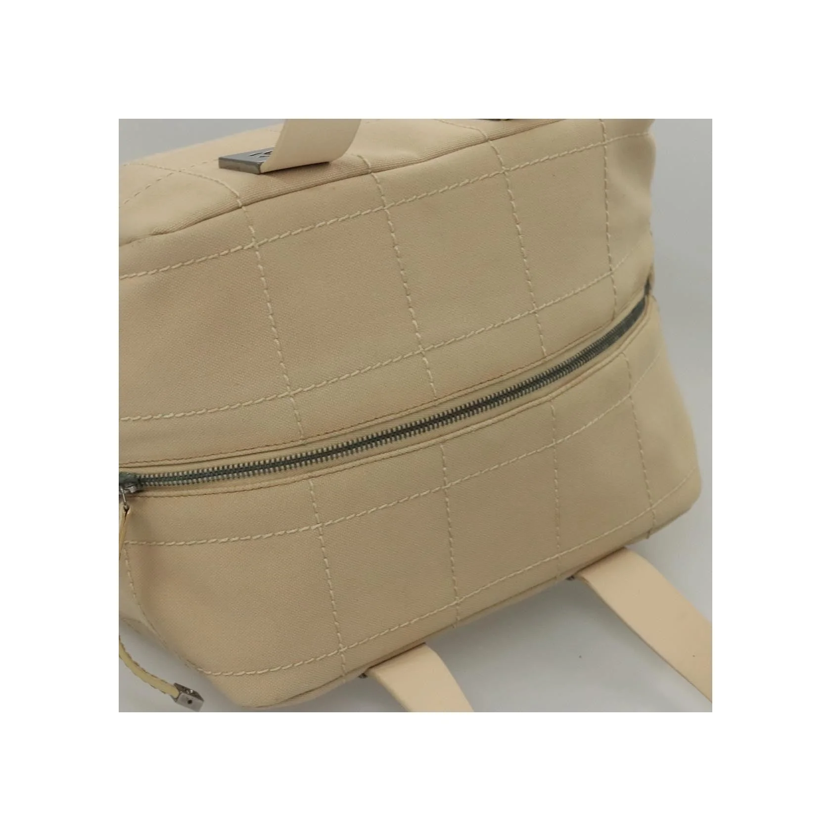 Sac Bowler Chanel Chocolate Bar Cc - Beige - Image 16