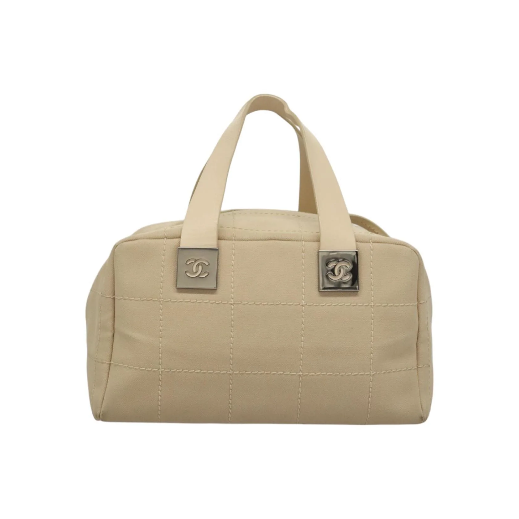 Sac Bowler Chanel Chocolate Bar Cc - Beige - Image 2