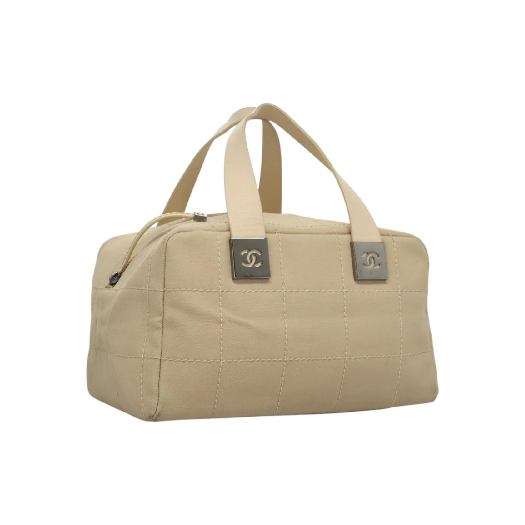 Sac Bowler Chanel Chocolate Bar Cc - Beige - Image 20