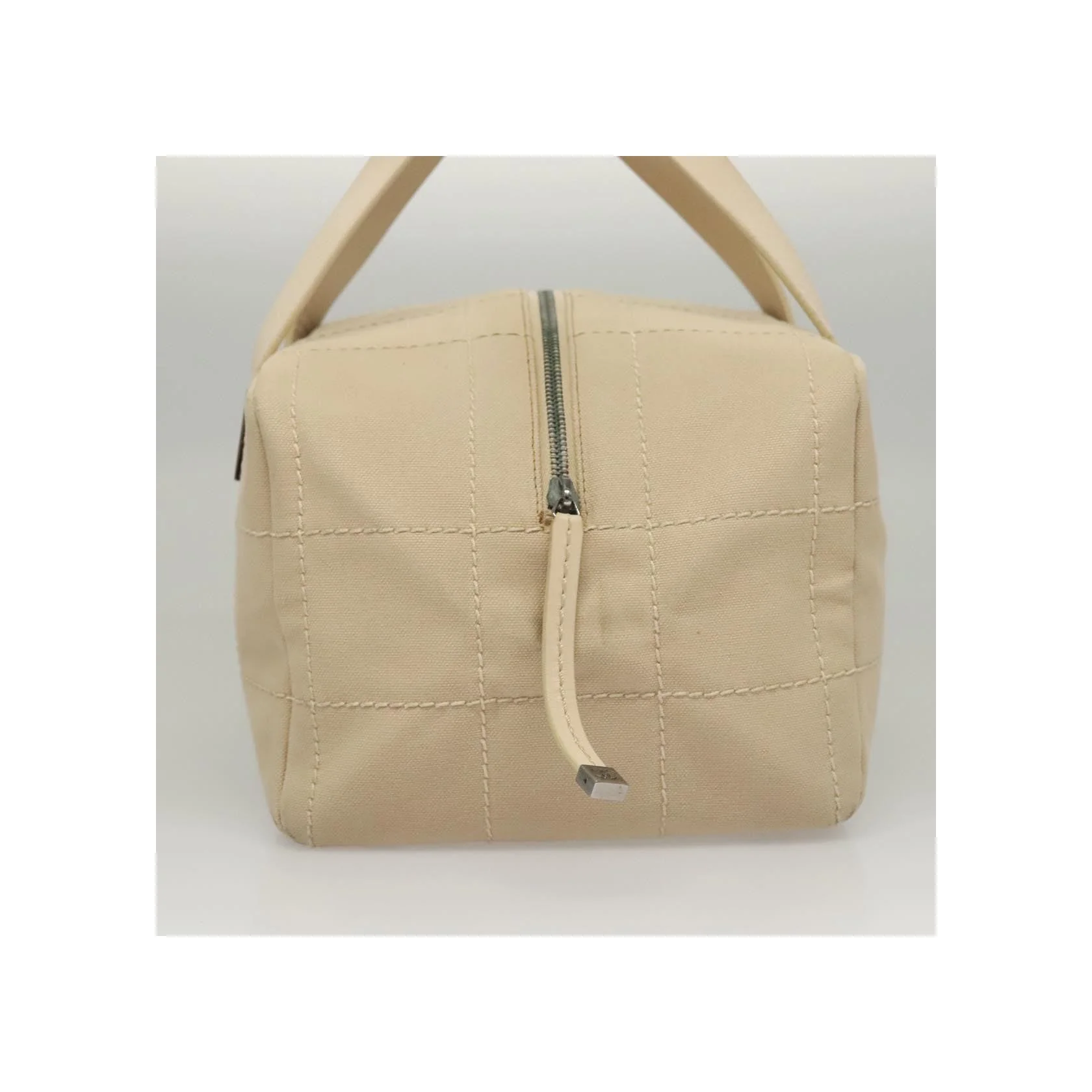 Sac Bowler Chanel Chocolate Bar Cc - Beige - Image 4