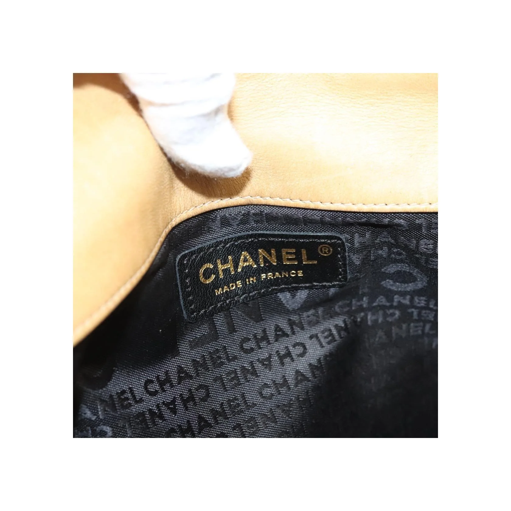 Sac À Main Chanel Chocolate Bar Cc - Beige - Image 20
