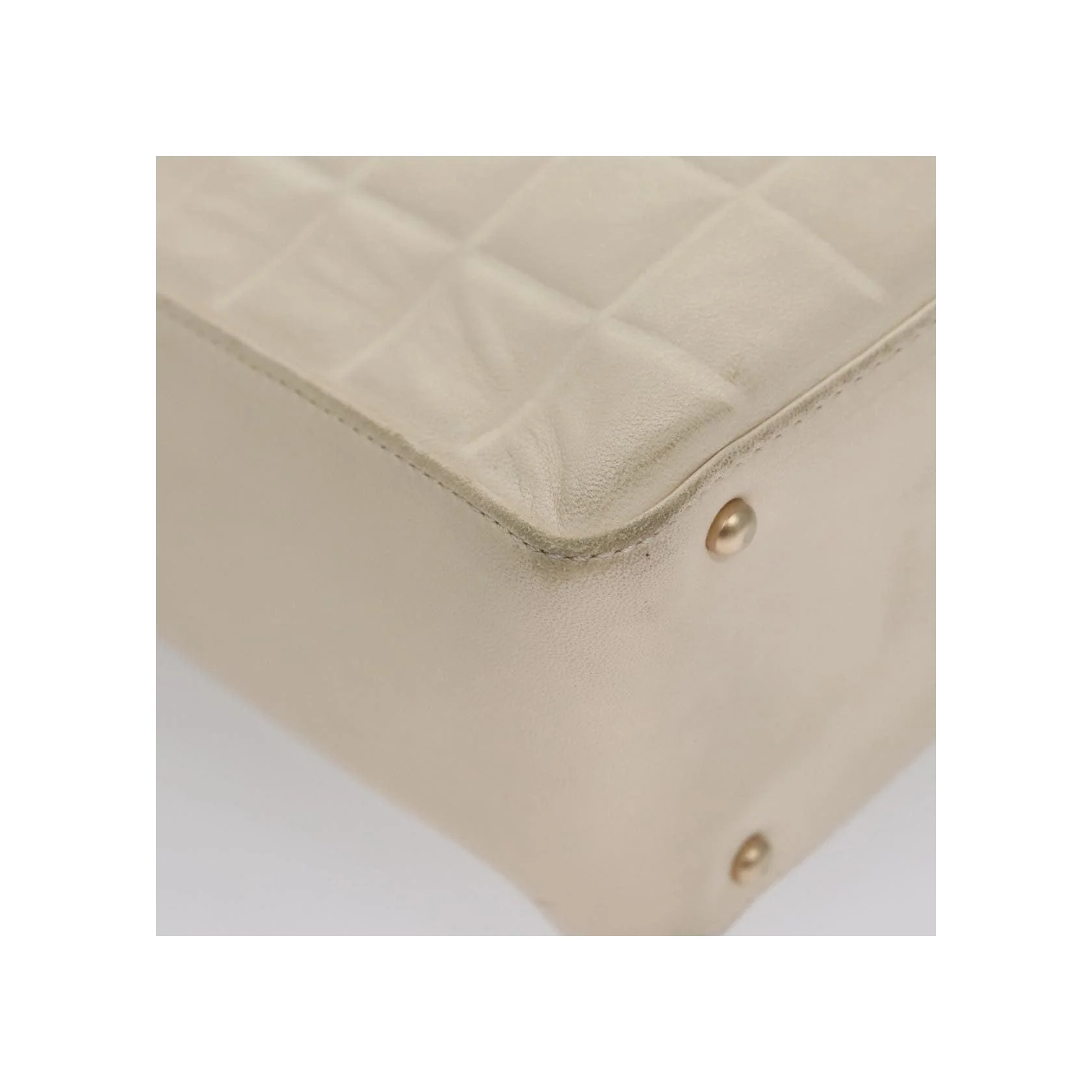 Sac À Bandoulière Chanel Chocolate Bar Cc - White - Image 11