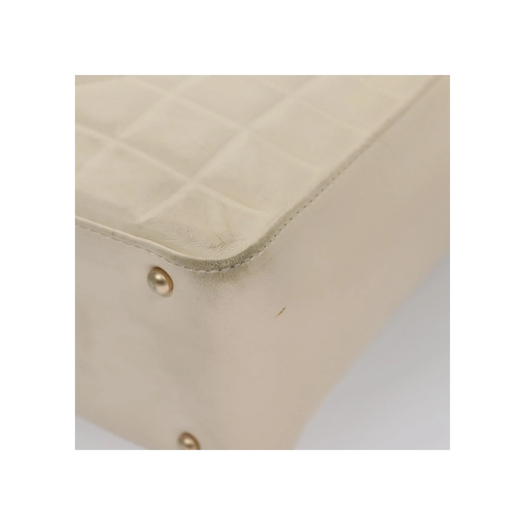 Sac À Bandoulière Chanel Chocolate Bar Cc - White - Image 12