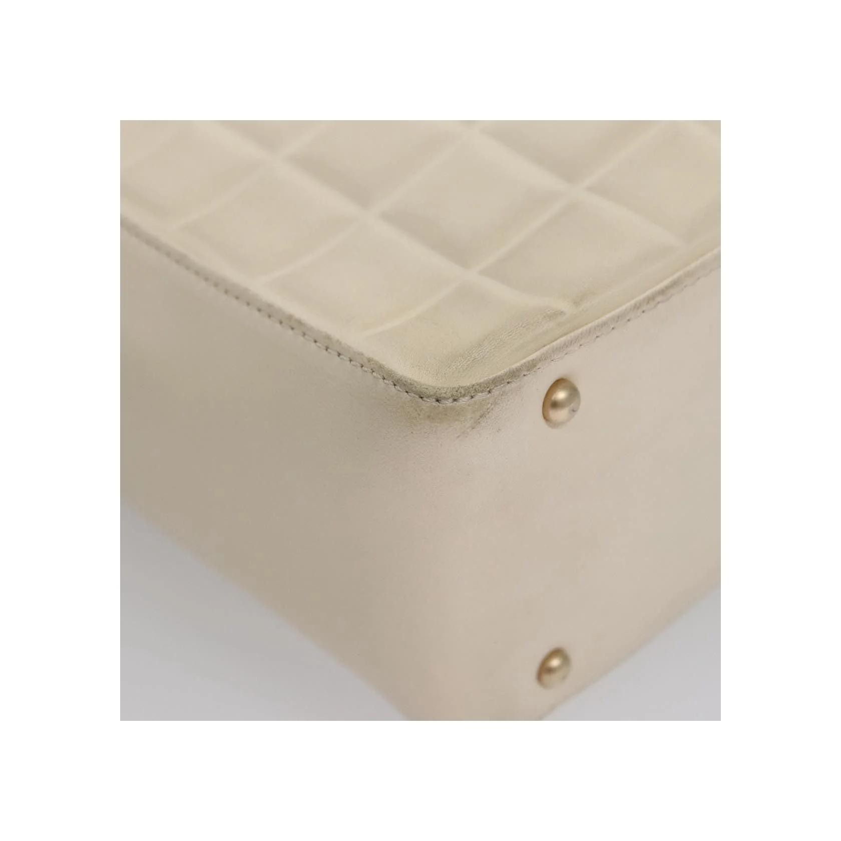 Sac À Bandoulière Chanel Chocolate Bar Cc - White - Image 9