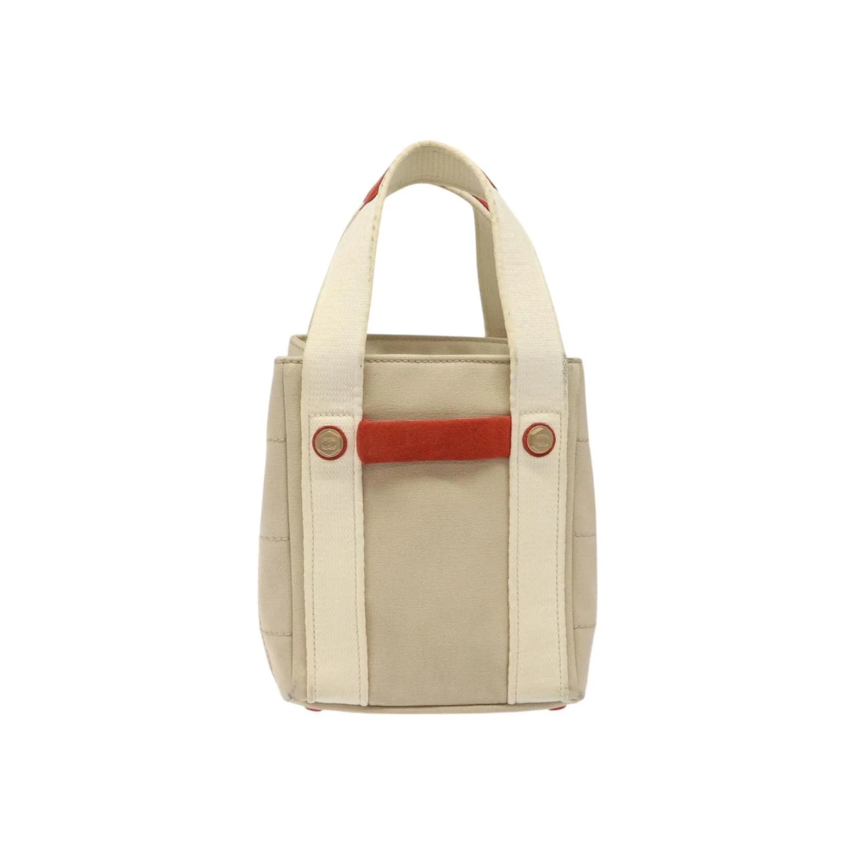 Sac À Main Chanel Chocolate Bar Coco Mark - Beige - Image 2