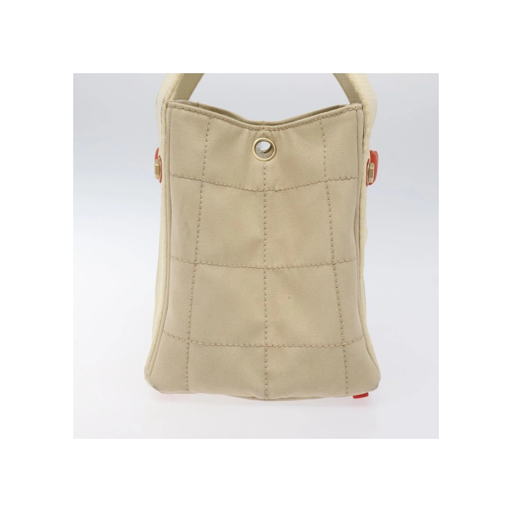Sac À Main Chanel Chocolate Bar Coco Mark - Beige - Image 3
