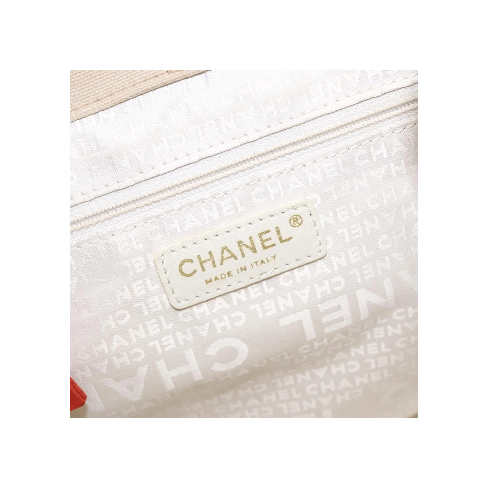 Sac À Main Chanel Chocolate Bar Coco Mark - Beige - Image 6