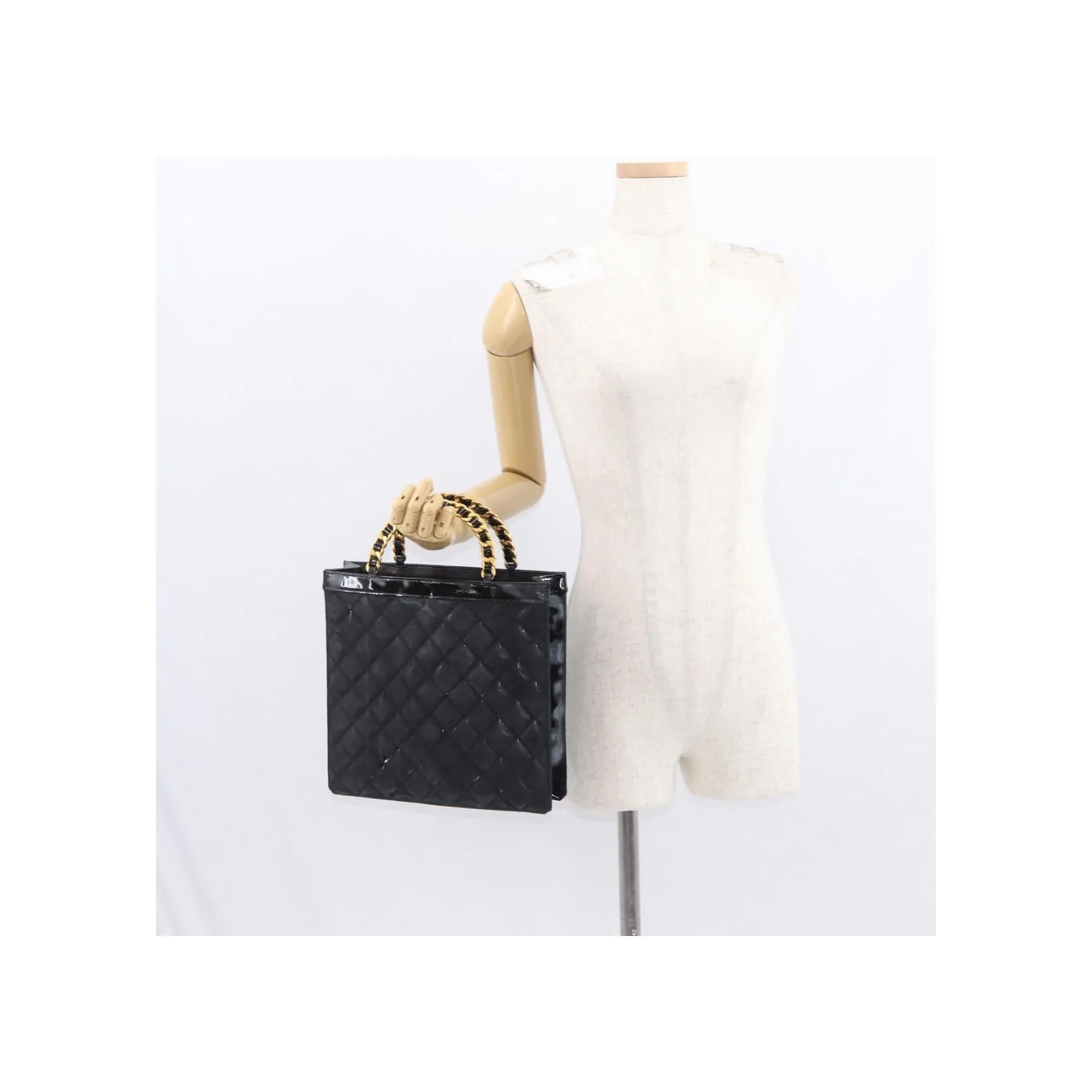 Tote Bag Chanel Chocolate Bar - Black - Image 13