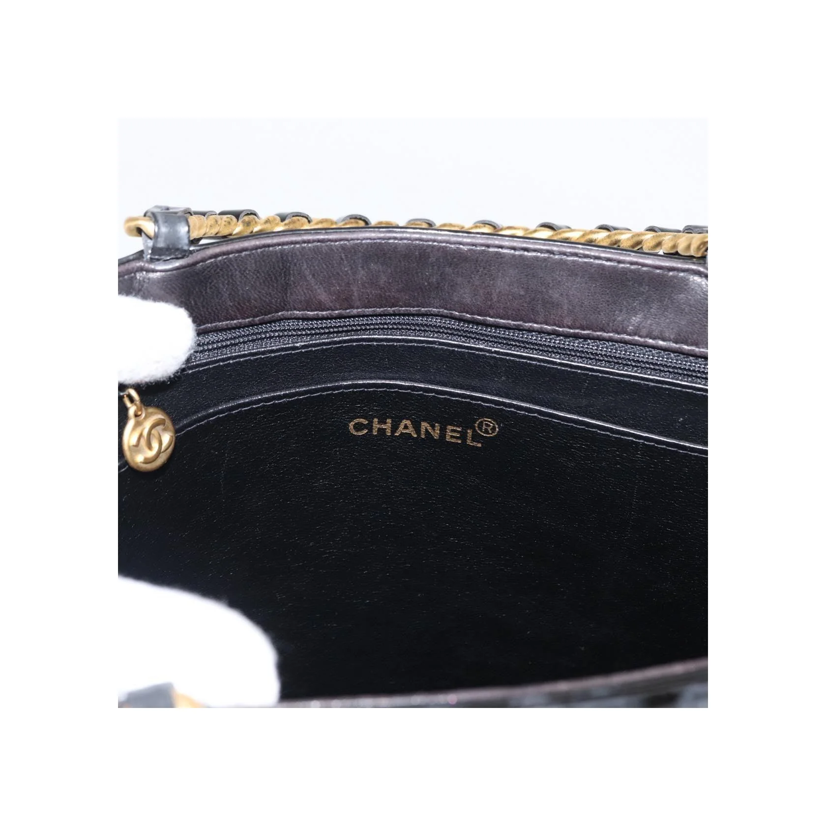 Tote Bag Chanel Chocolate Bar - Black - Image 6