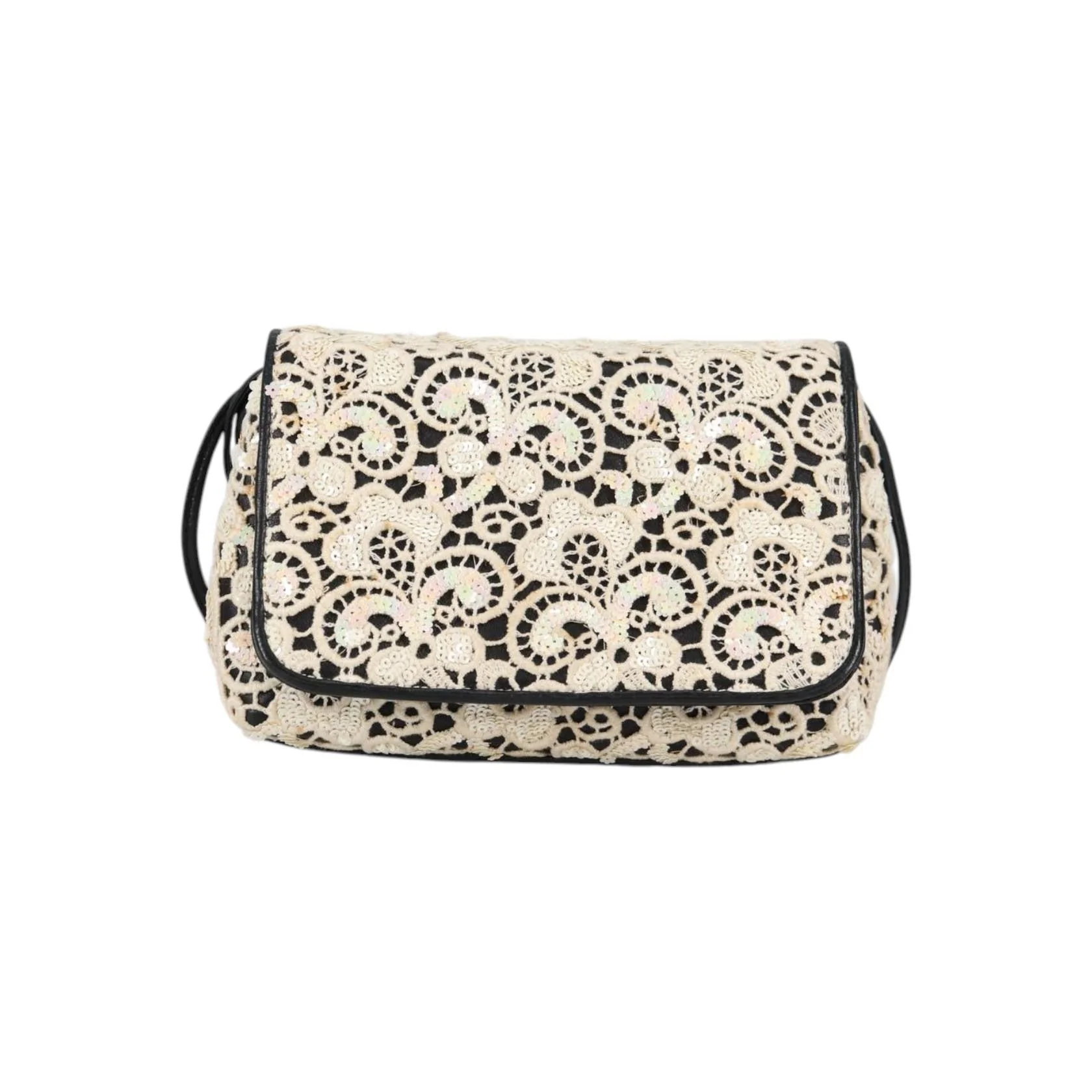 Sac À Rabat Floral Chanel Cc - White - Image 15