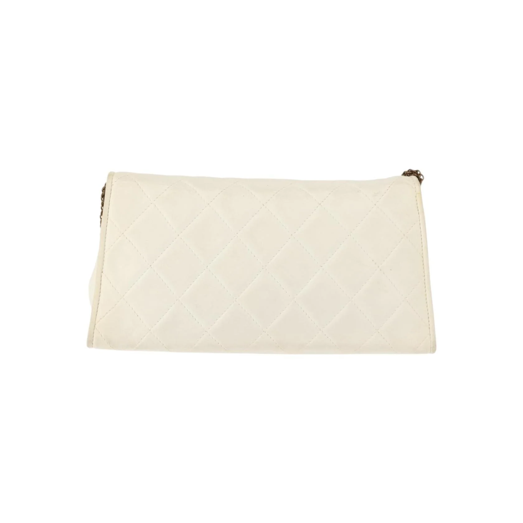 Grand Portefeuille À Rabat Chaîne Chanel - White - Image 2