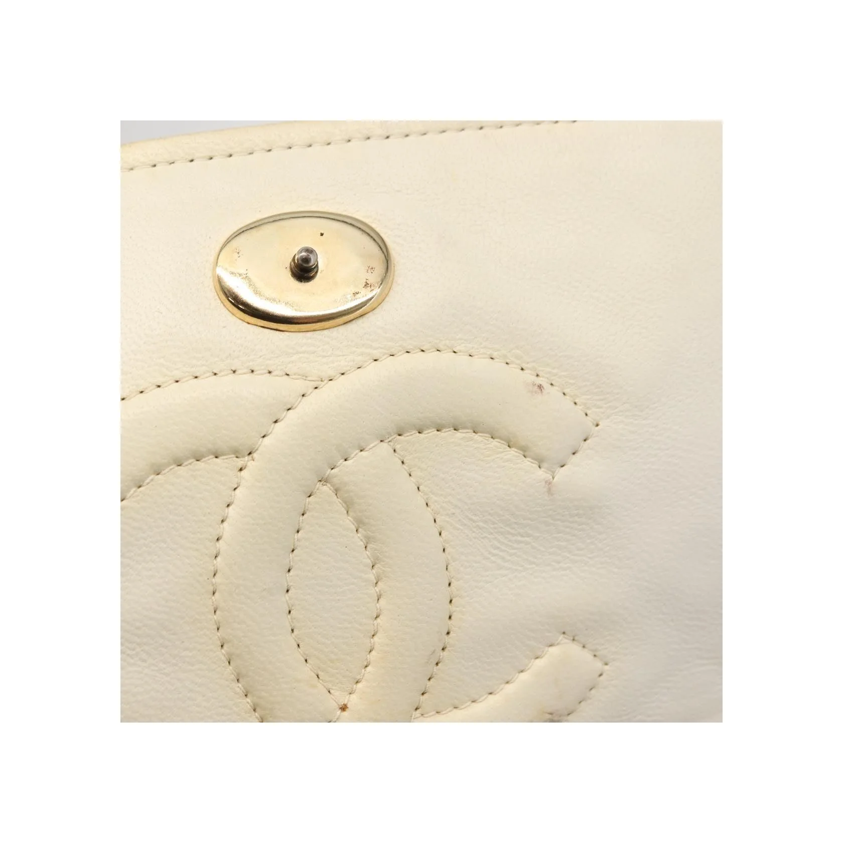 Grand Portefeuille À Rabat Chaîne Chanel - White - Image 20