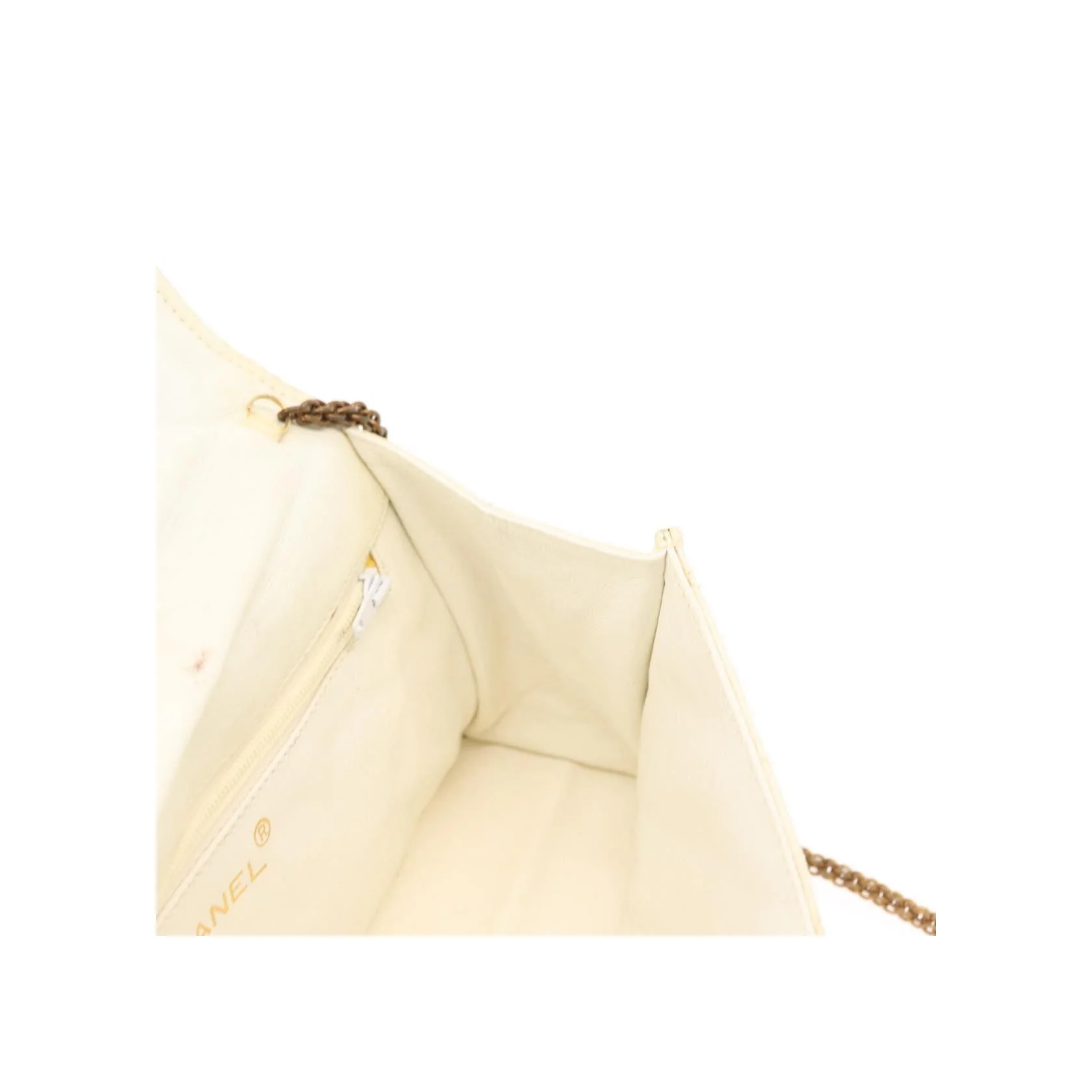 Grand Portefeuille À Rabat Chaîne Chanel - White - Image 21