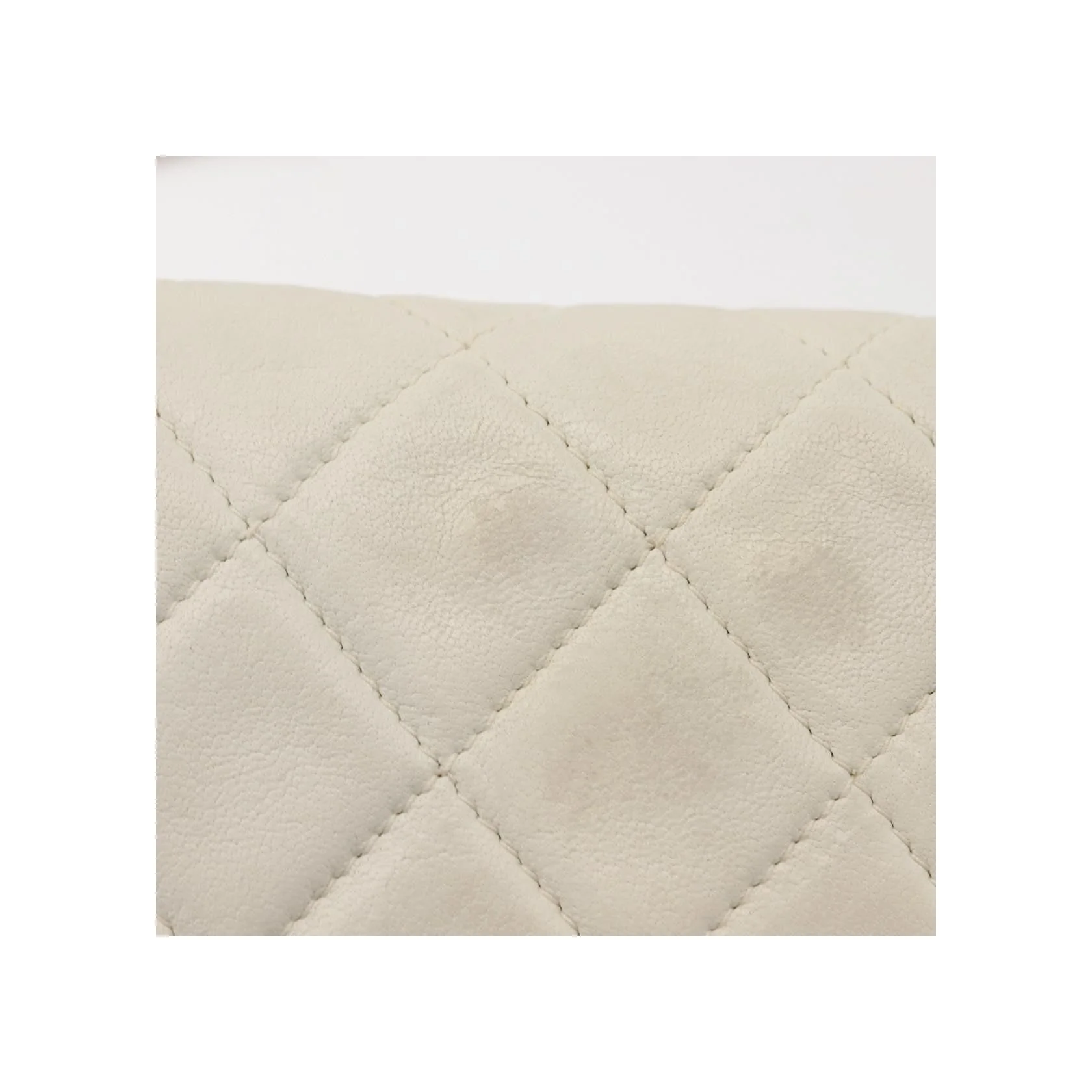 Grand Portefeuille À Rabat Chaîne Chanel - White - Image 23