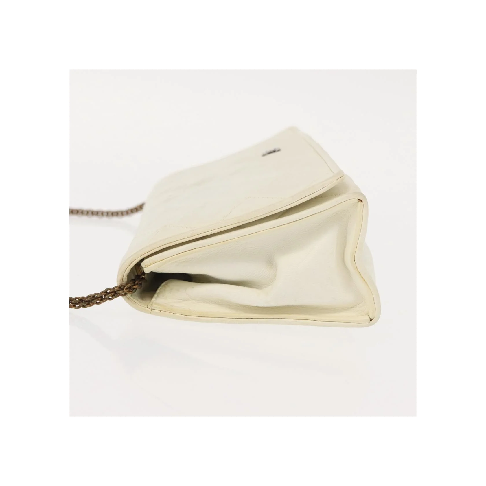 Grand Portefeuille À Rabat Chaîne Chanel - White - Image 4