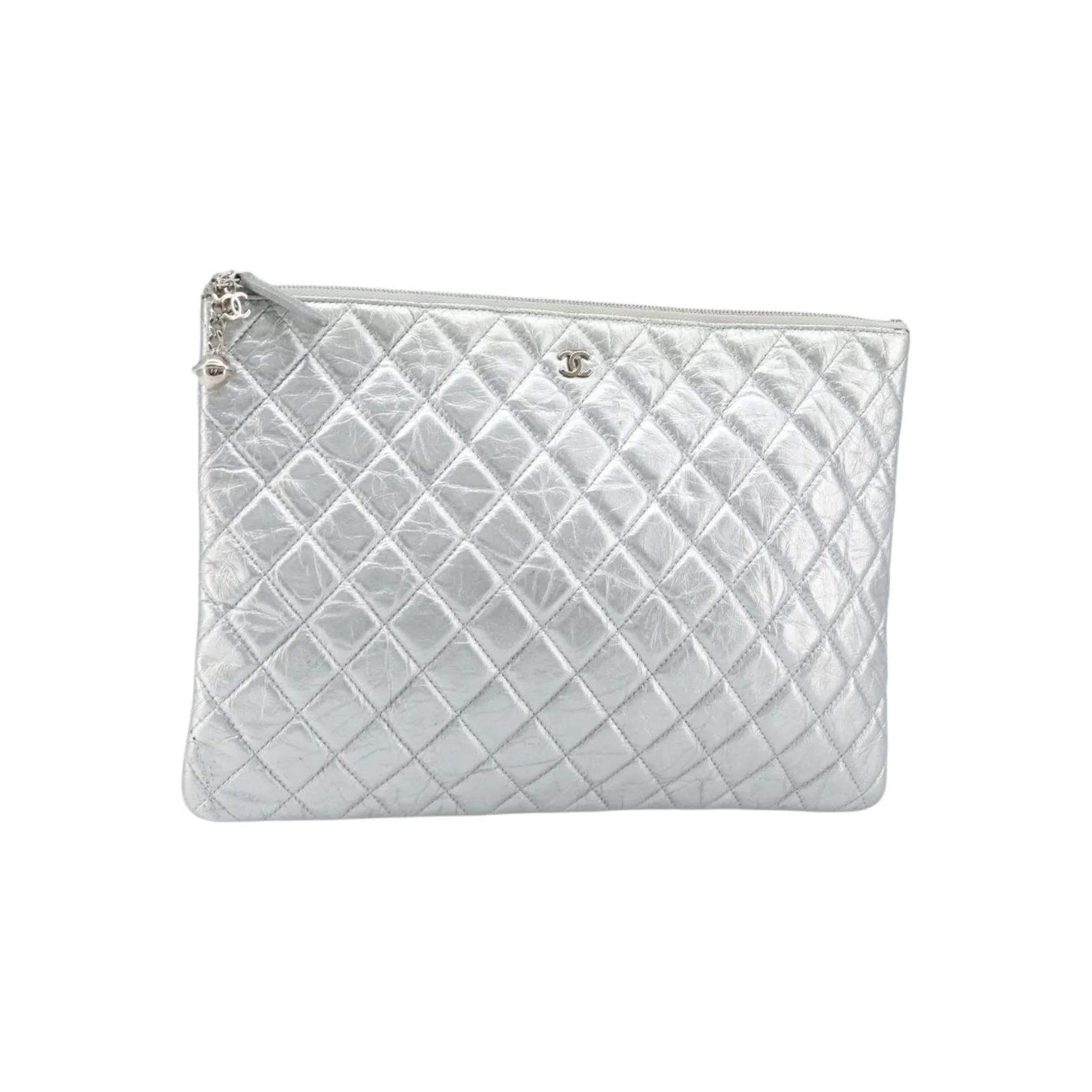 Pochette Chanel O Case - Silver - Image 11